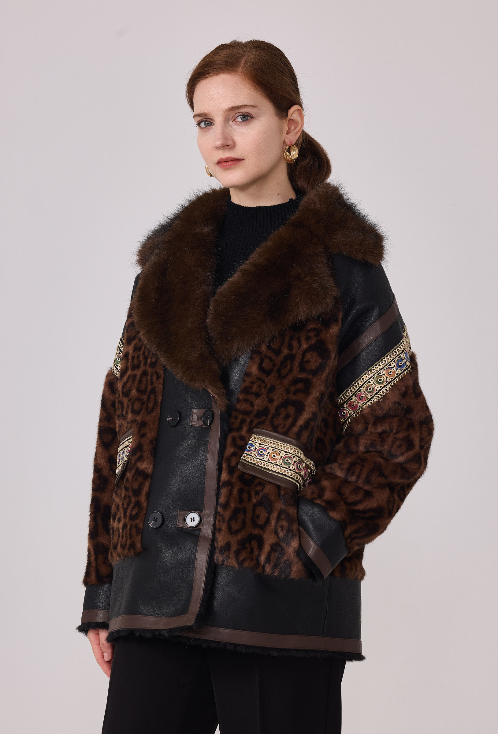 Wholesaler Nana Love - Leopard Faux Fur Coat