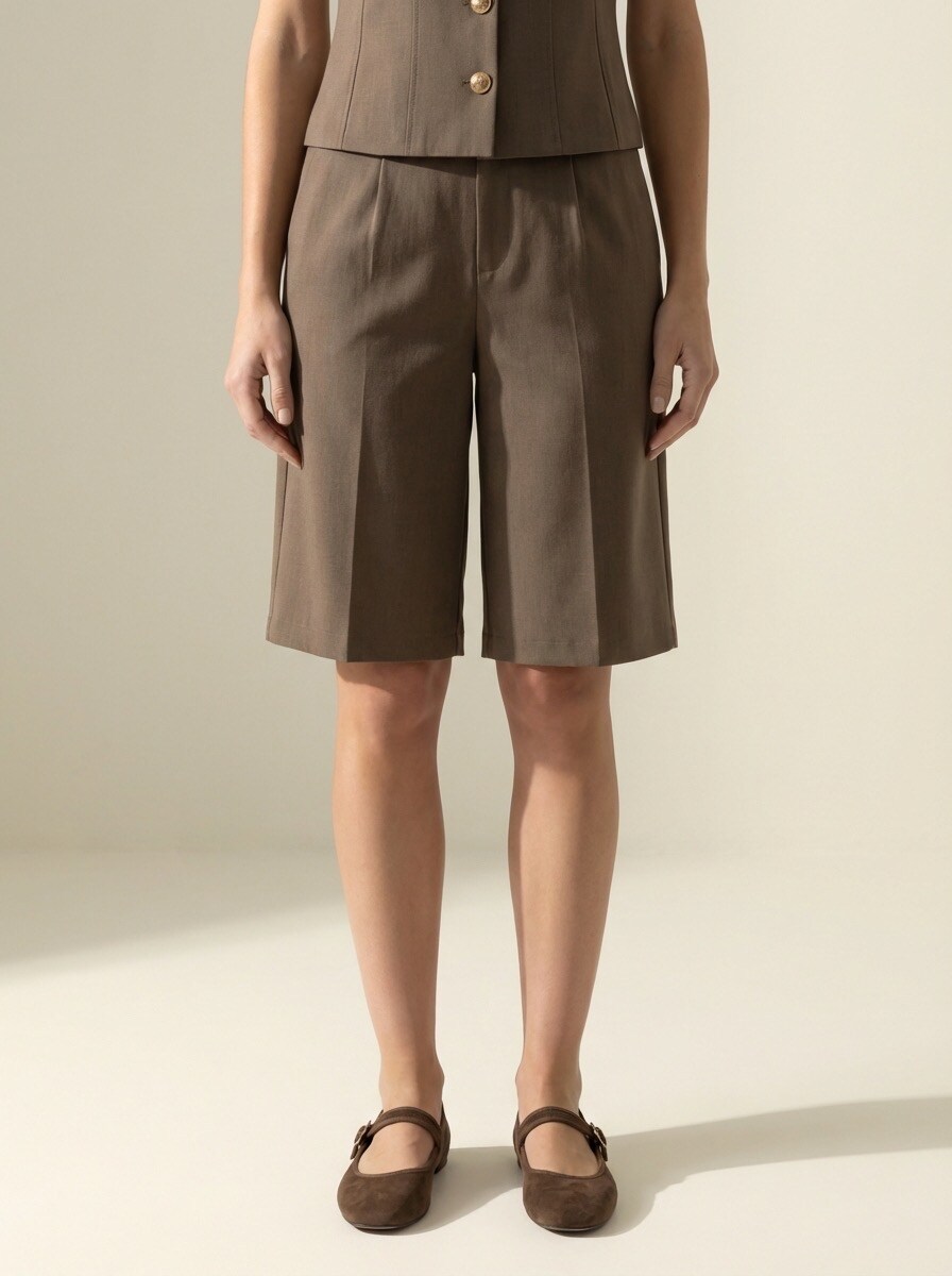 Wholesaler Nana Love - High-waisted Bermuda shorts