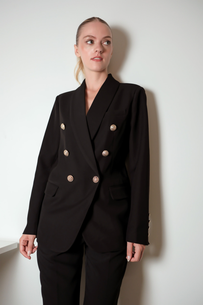 Großhändler Nana Love - Doppelreihige Jacke mit goldenen Knöpfen