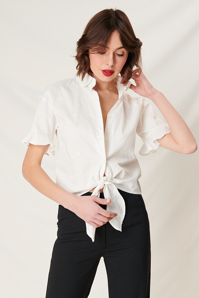 Grossiste NATHAEL - Chemise courte nouée