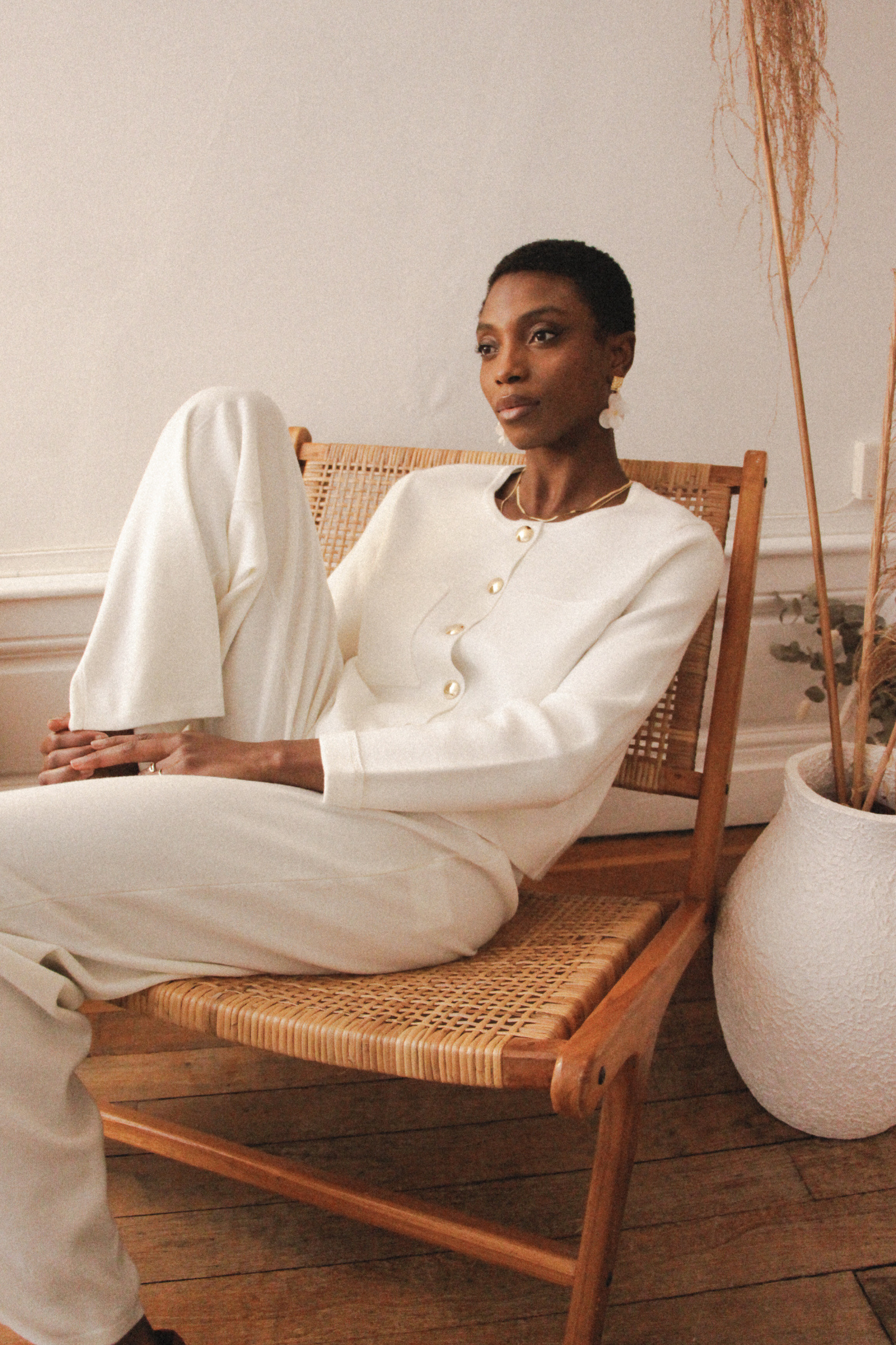 Wholesaler NATHAEL - Wool Jacket with Crochet Finish