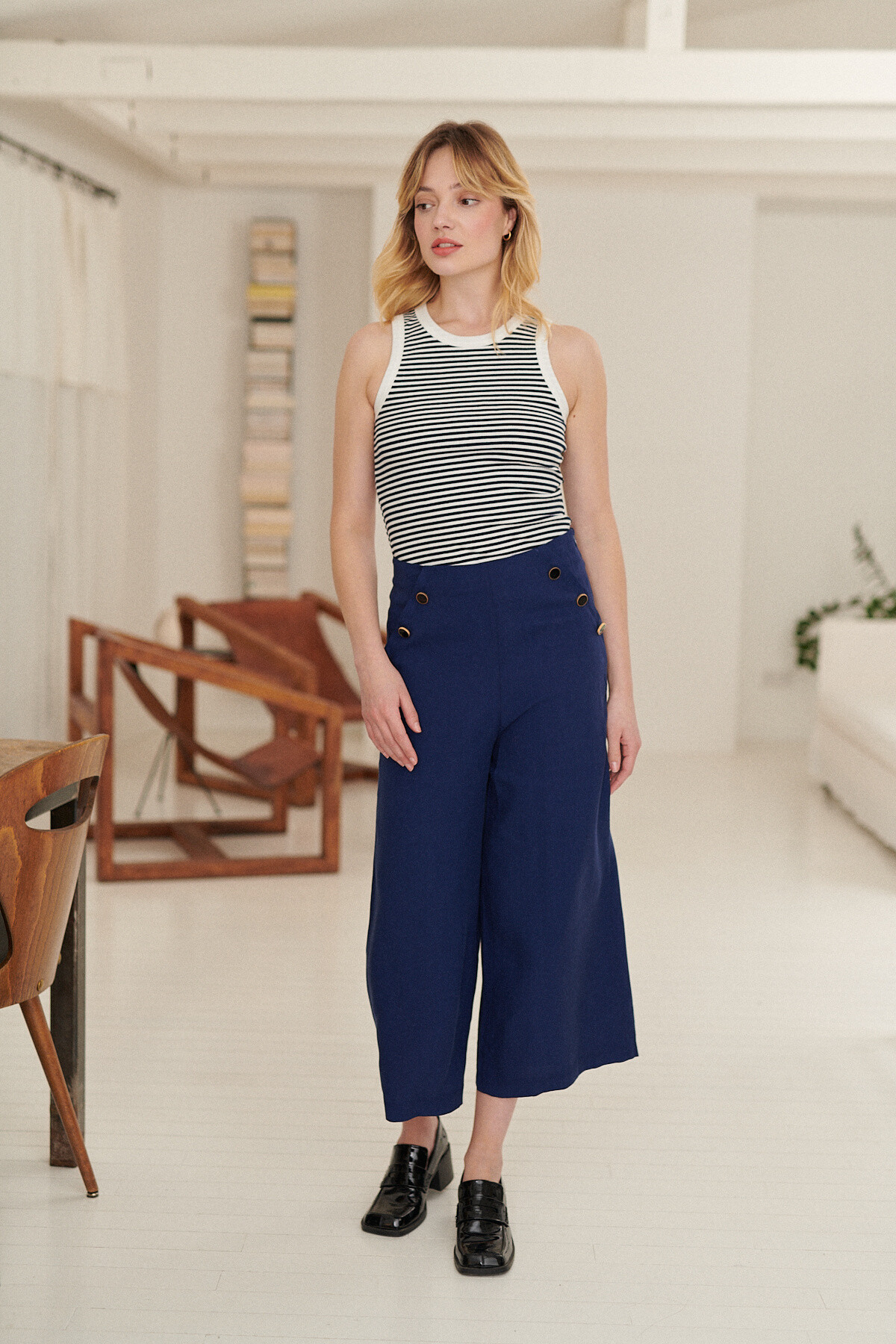 Grossiste NATHAEL - Pantalon 7/8ème à pont
