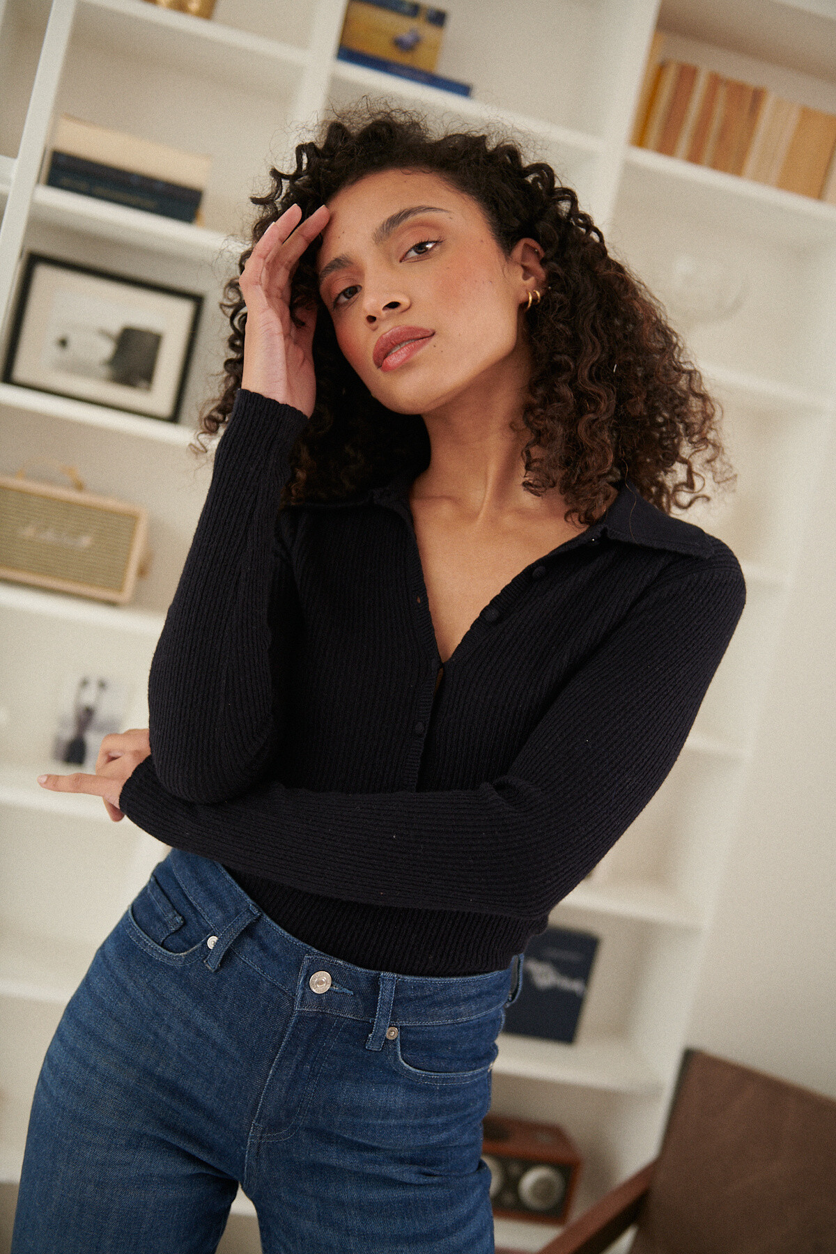 Grossiste NATHAEL - Polo en laine et coton
