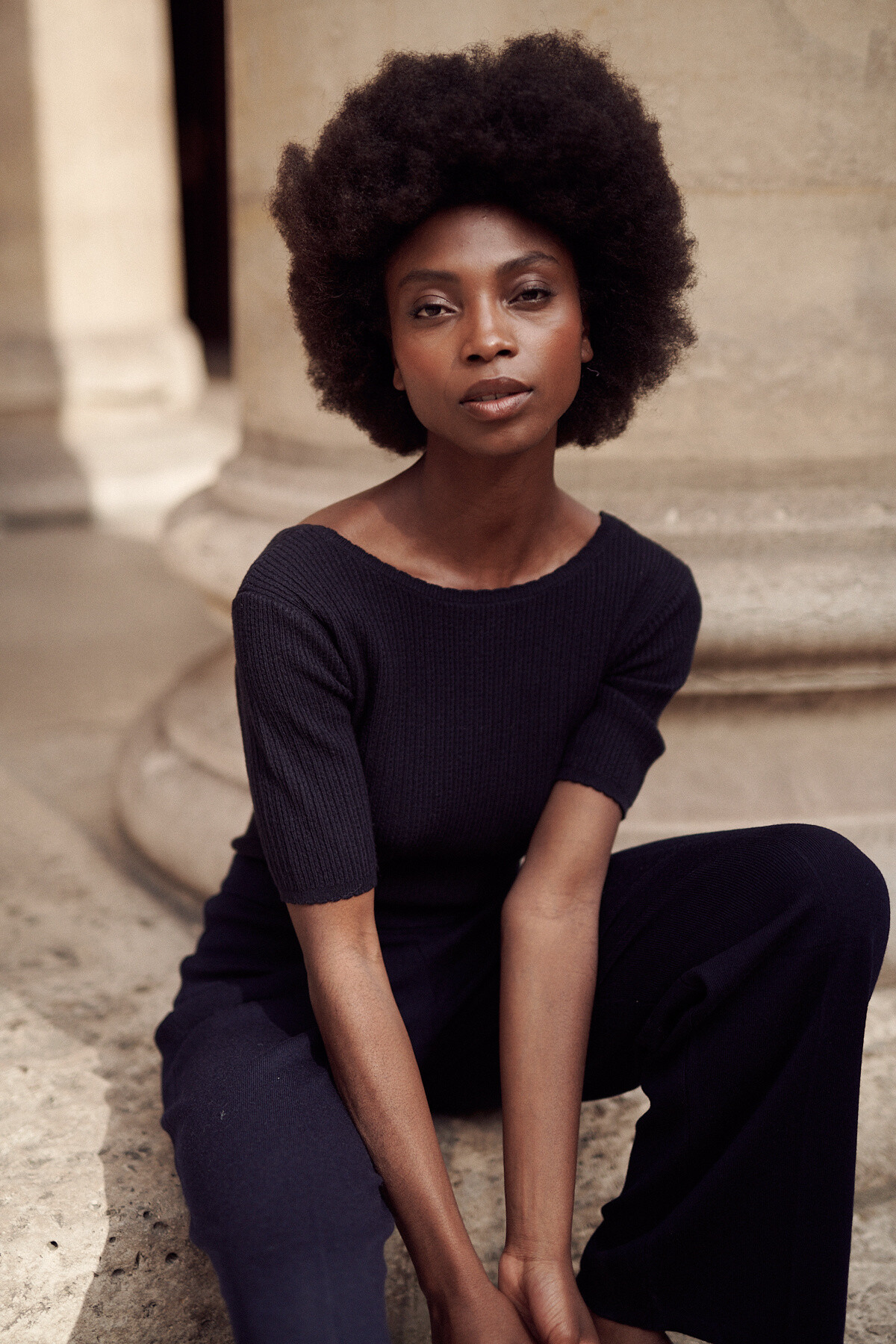 Grossiste NATHAEL - Maille en laine et coton manches courtes