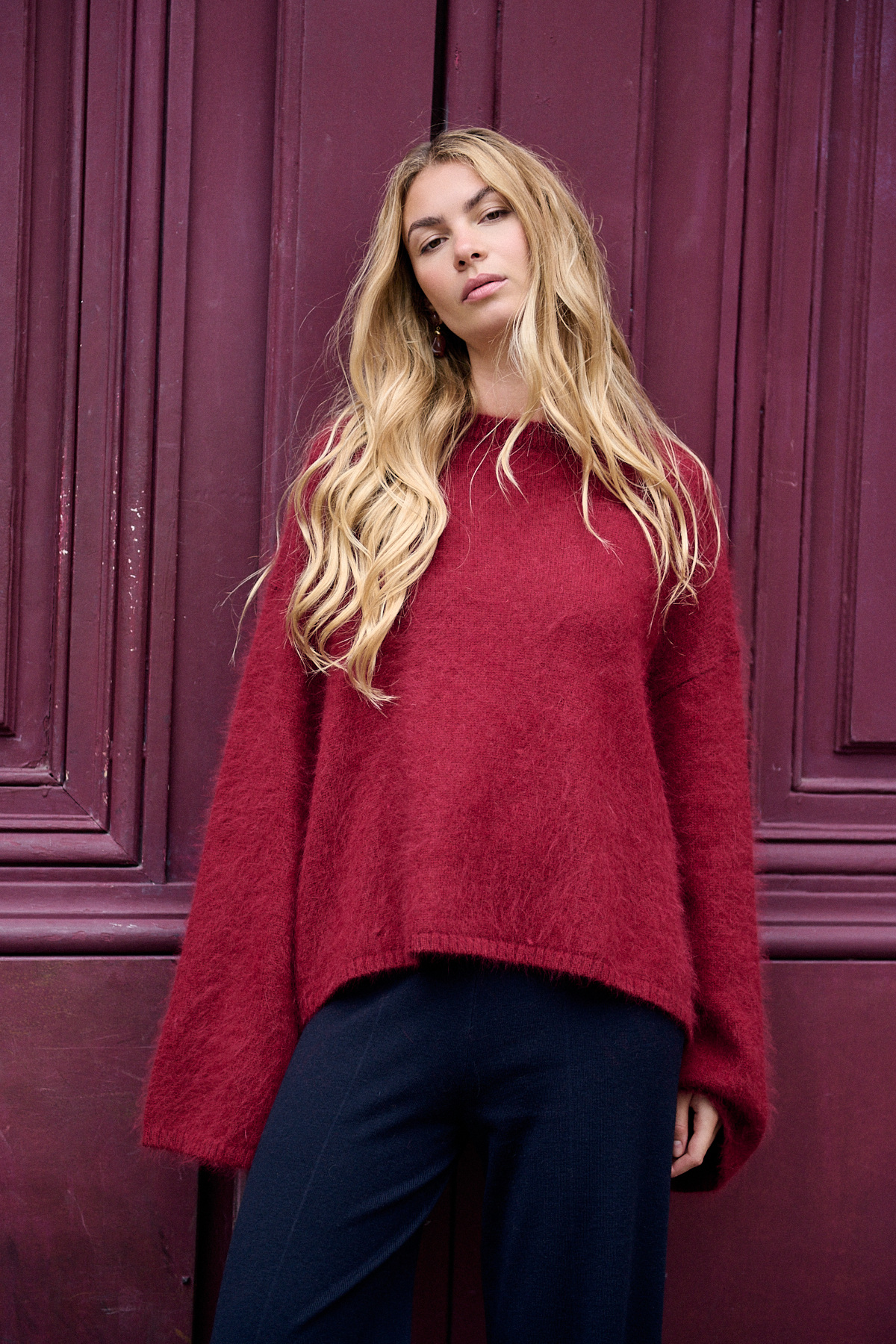 Mayorista NATHAEL - Suéter de angora oversize