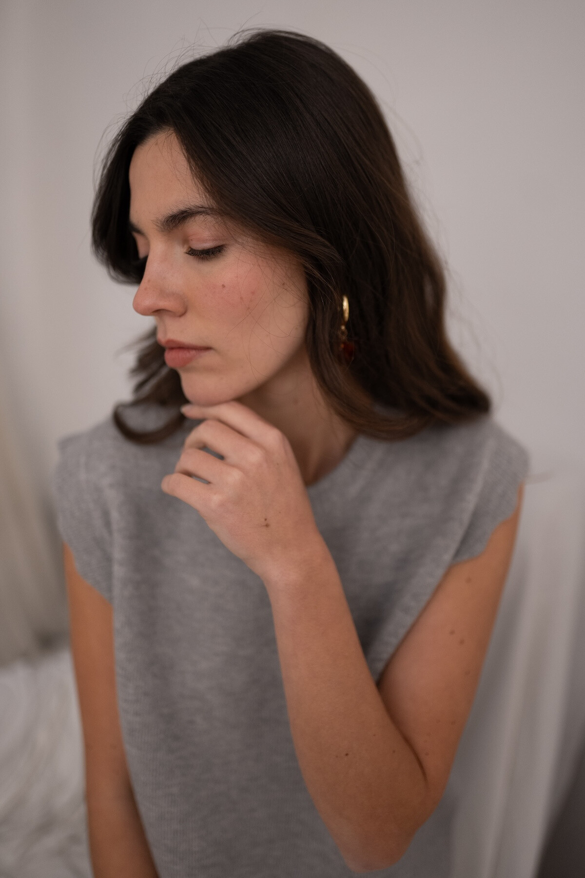 Grossiste NATHAEL - Pull en alpaga et laine sans manches