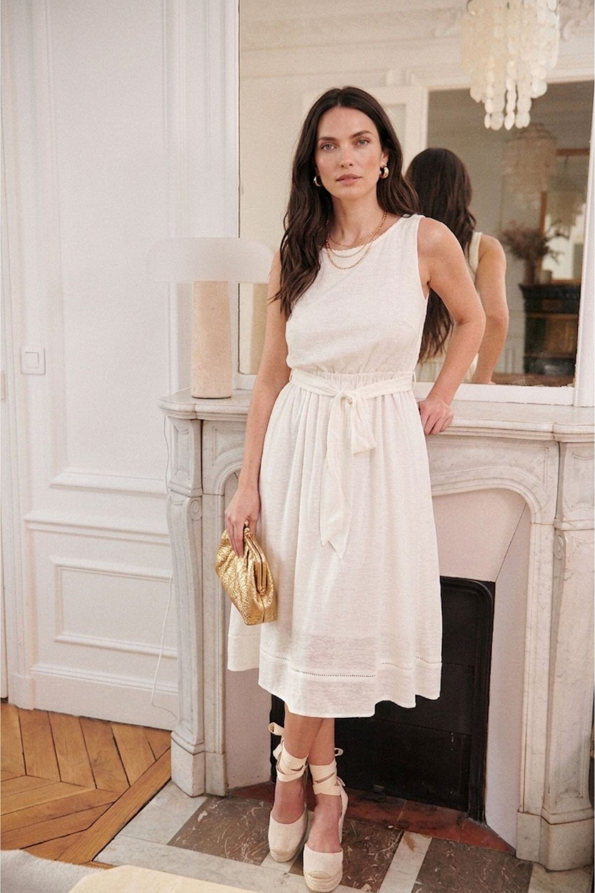 Großhändler NATHAEL - Gekleidetes Midikleid