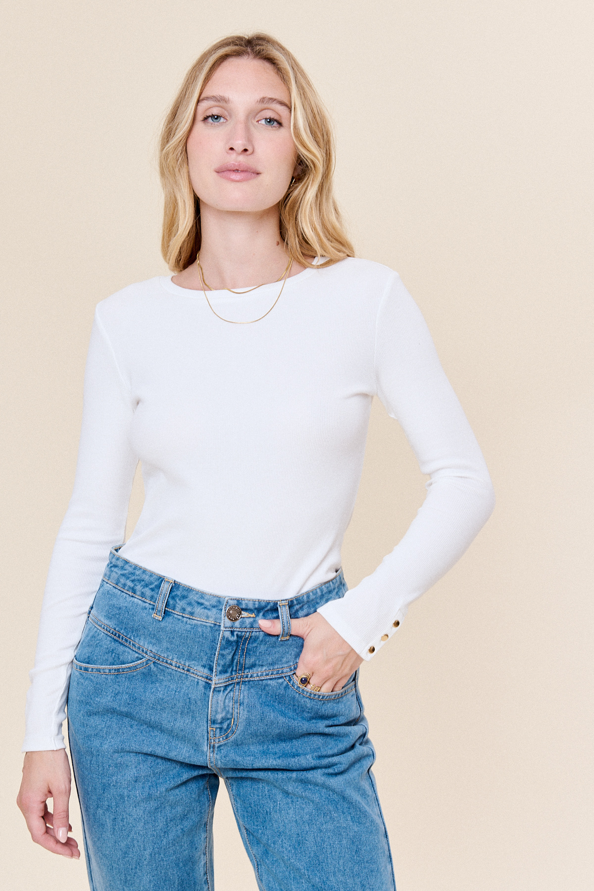 Wholesaler NATHAEL - Ribbed Knit T-shirt