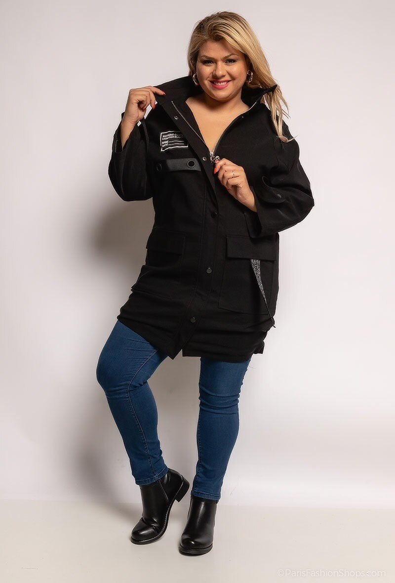 Grossista Neslay - Parka con iscrizione