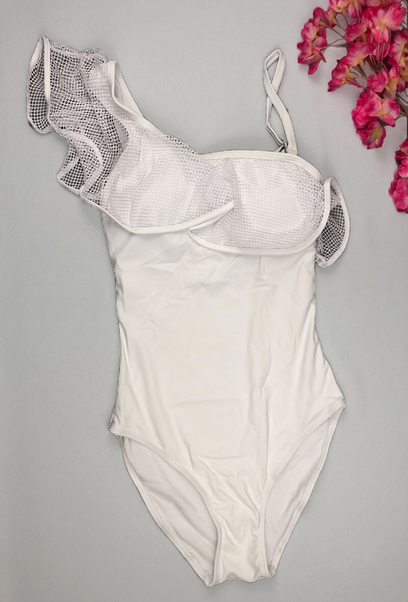 Wholesaler Neufred - 1-piece swimsuit with net flounce