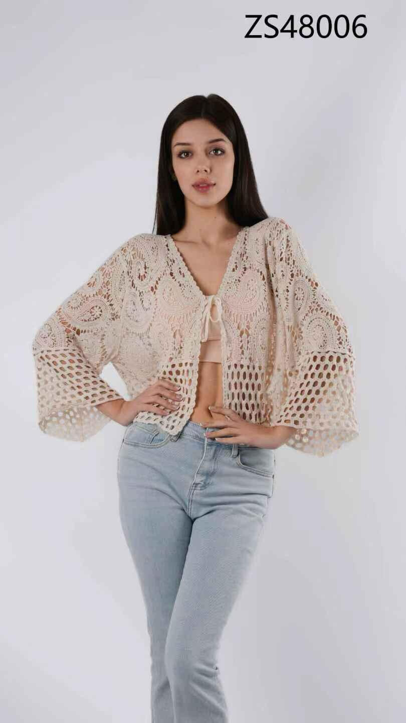 Wholesaler NEW & CO - Cotton crochet vest