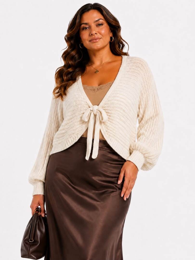 Grossiste NEW & CO - Gilet court à nouer “Élégance”