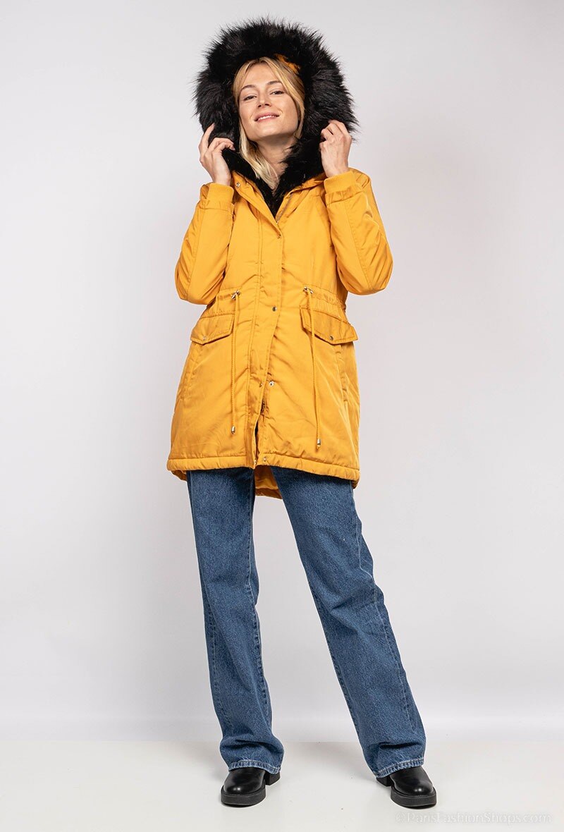 Großhändler New Lolo - Parka mit Kunstpelz