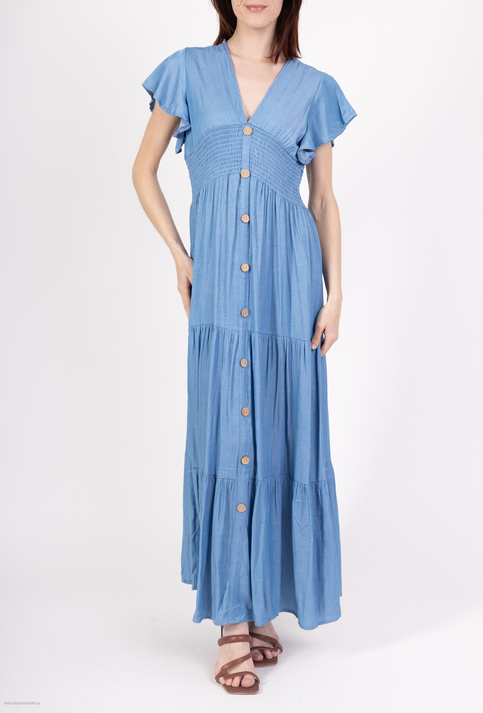 Wholesaler New Lolo - Jeans dress with buttons