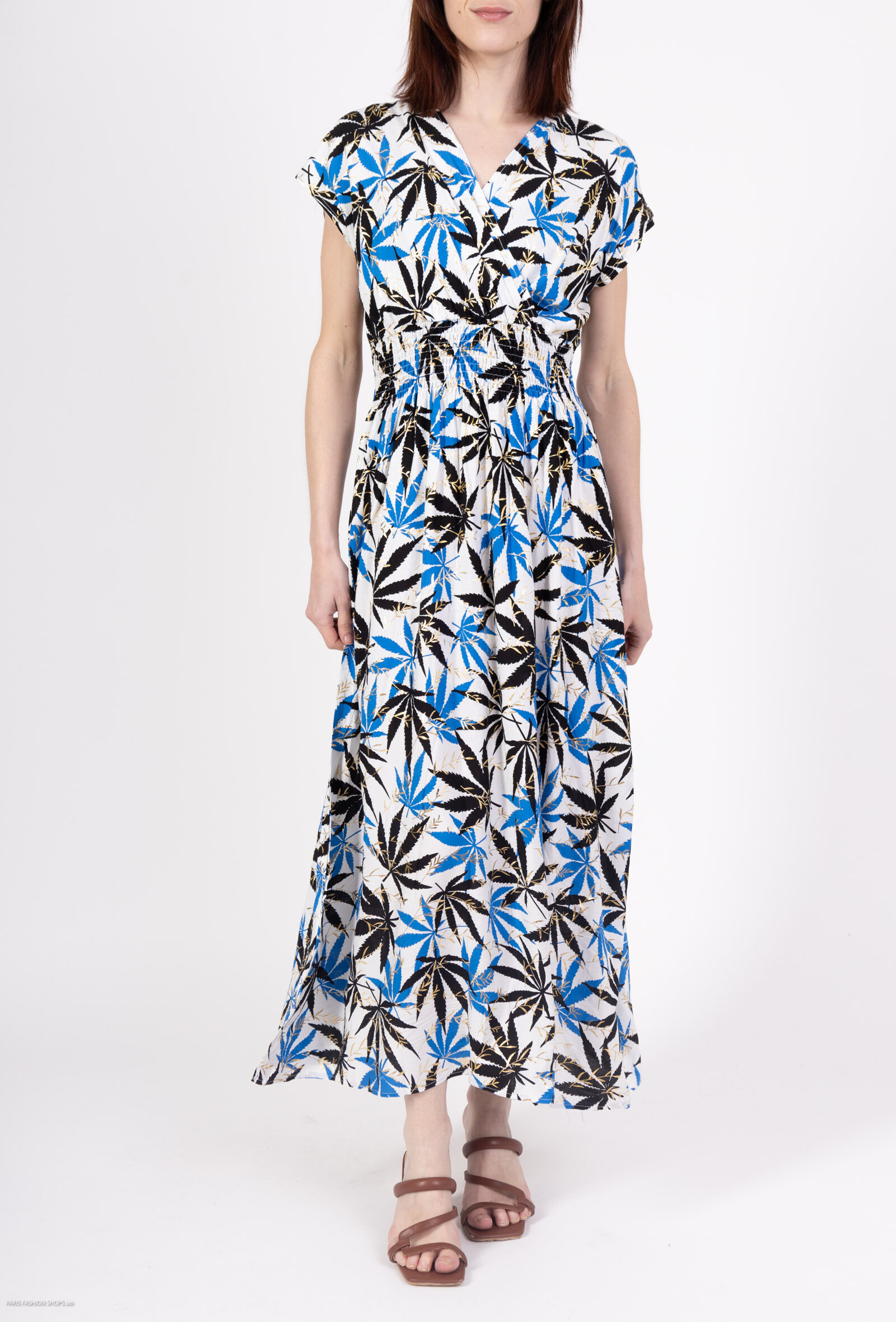 Wholesaler New Lolo - Long dress with leaves