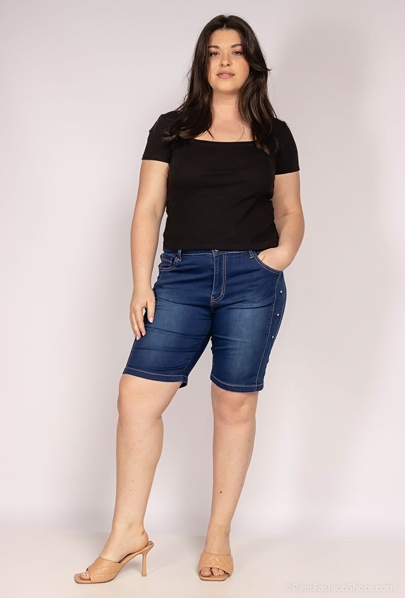 Großhändler New Lolo - Bermuda in Jeans