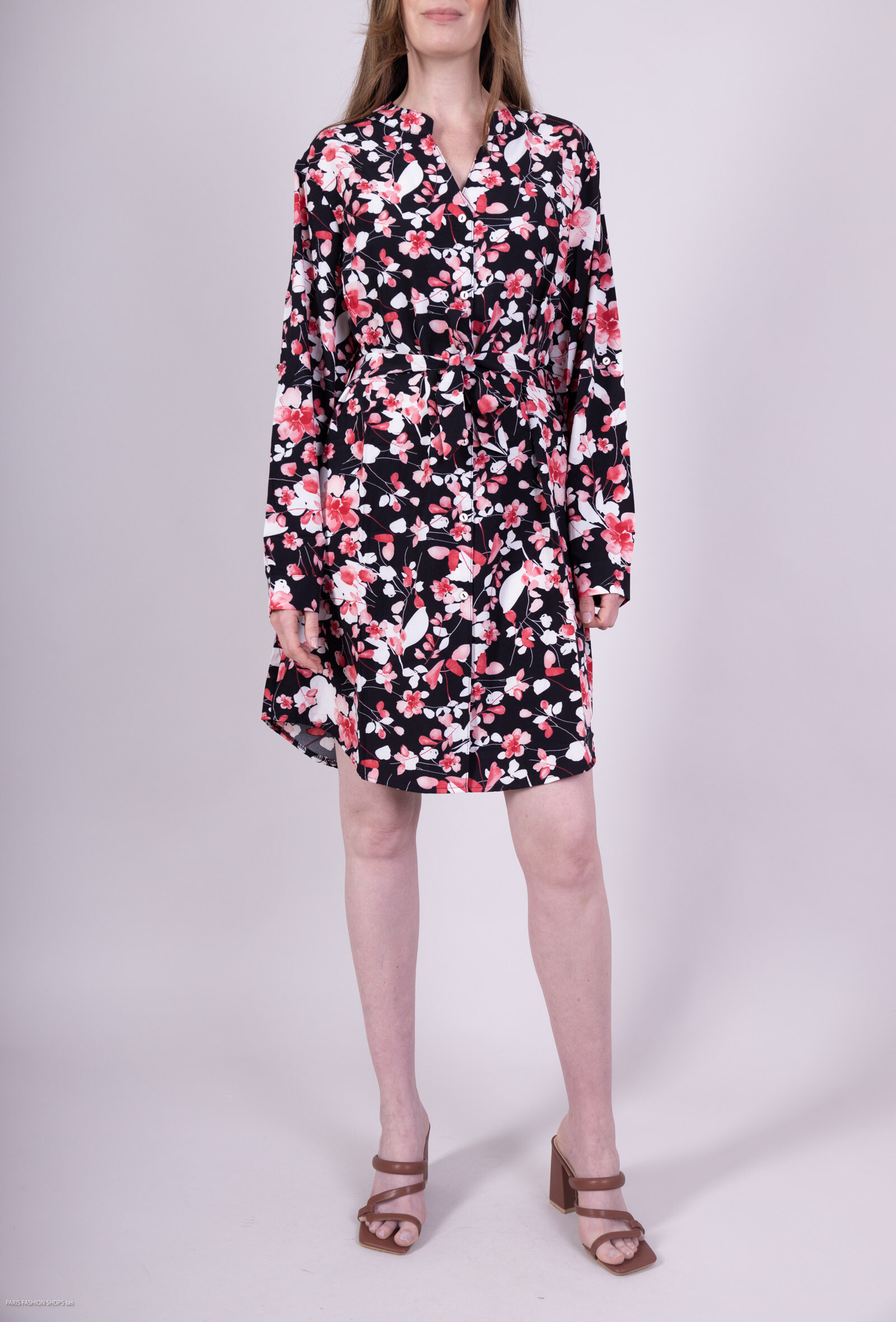 Wholesaler New Lolo - Short tunic dress with pattern like flowers