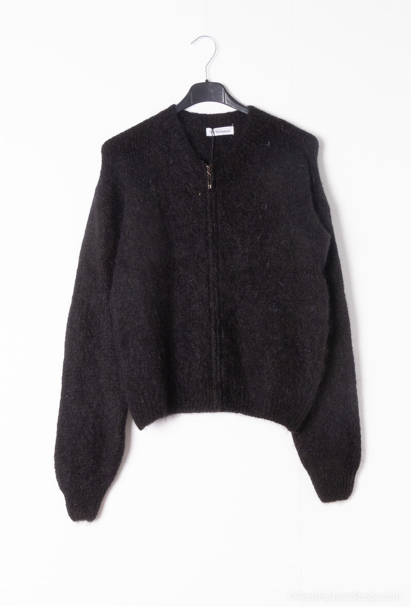 Grossiste New Sensation - GILET AVEC ZIP EN QUALITÉ  MOHAIR ET LAINE. T