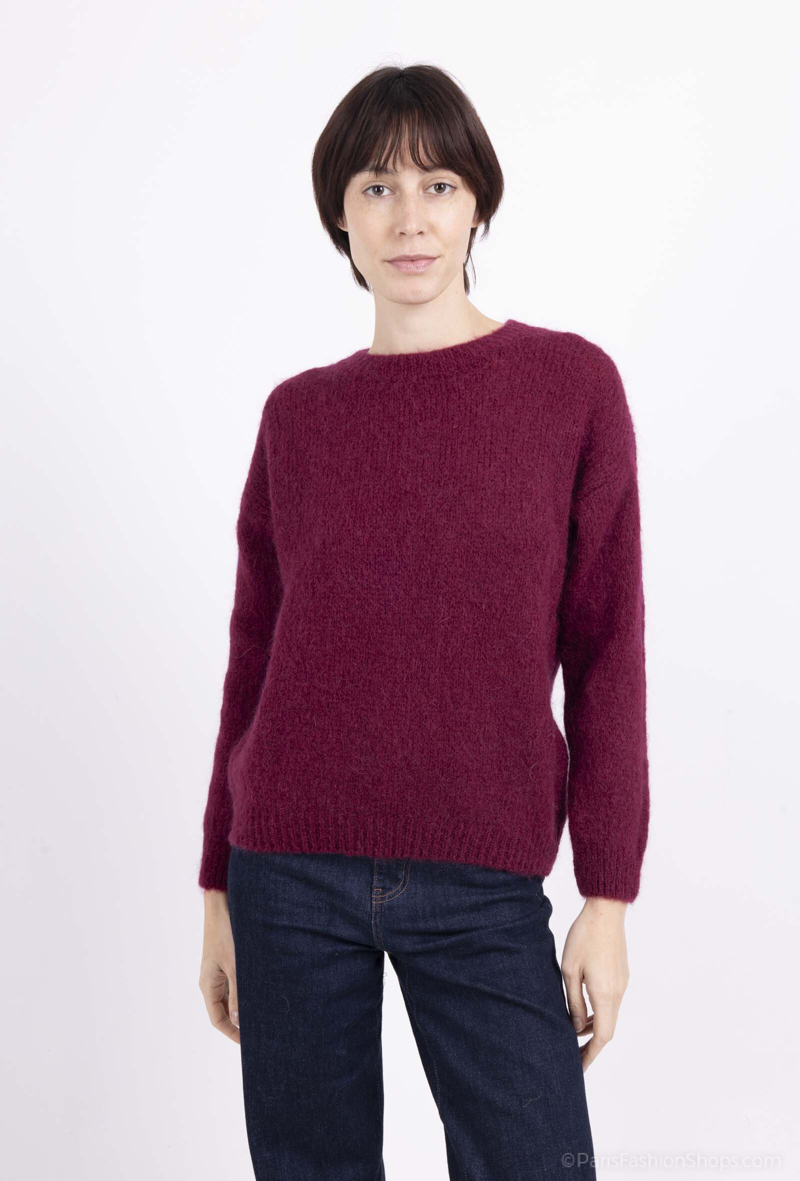 Großhändler New Sensation - RUNDHALSPULLOVER IN KIDMOHAIR-QUALITÄT