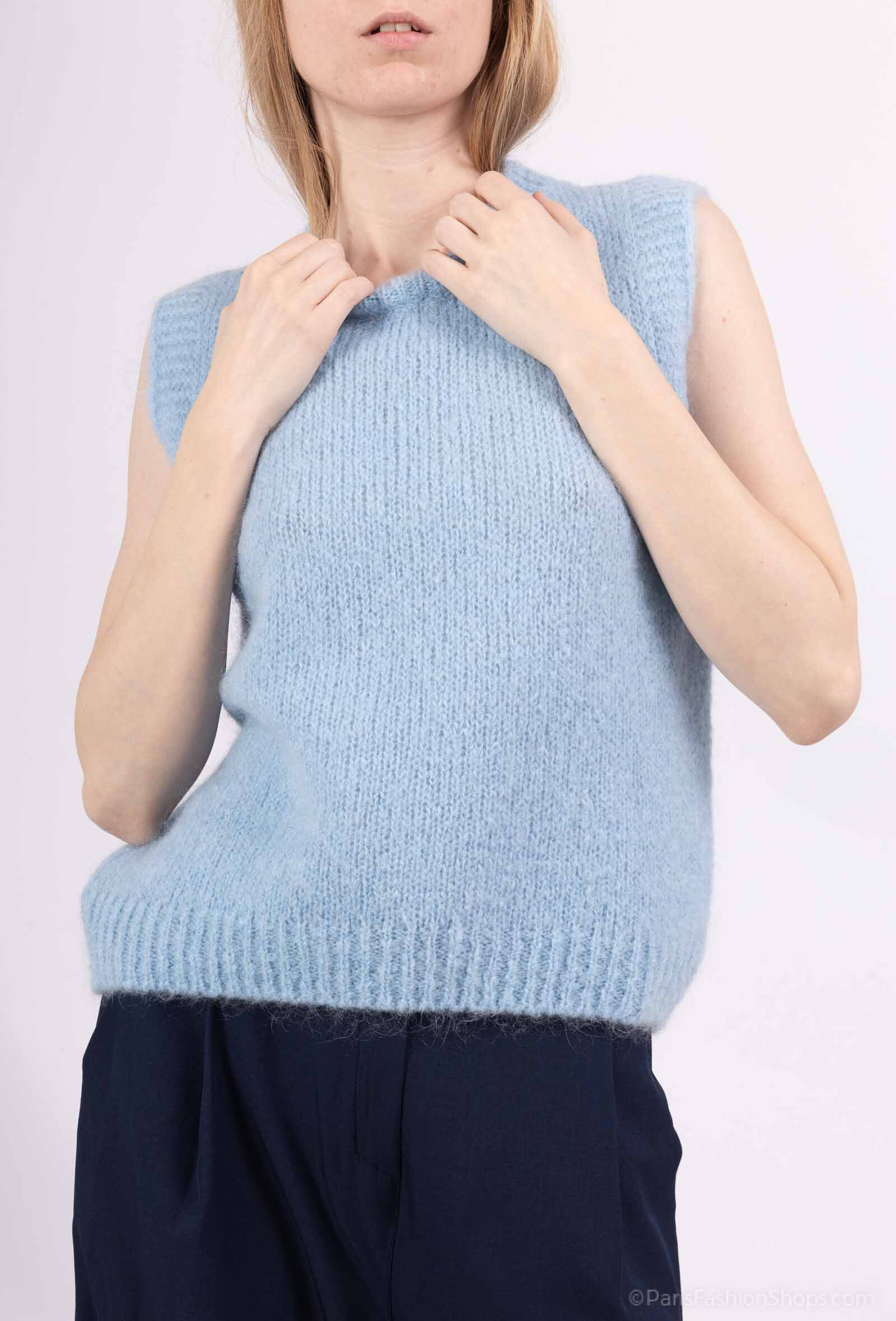 Grossiste New Sensation - Pull débardeur en qualité  kidmohair et laine