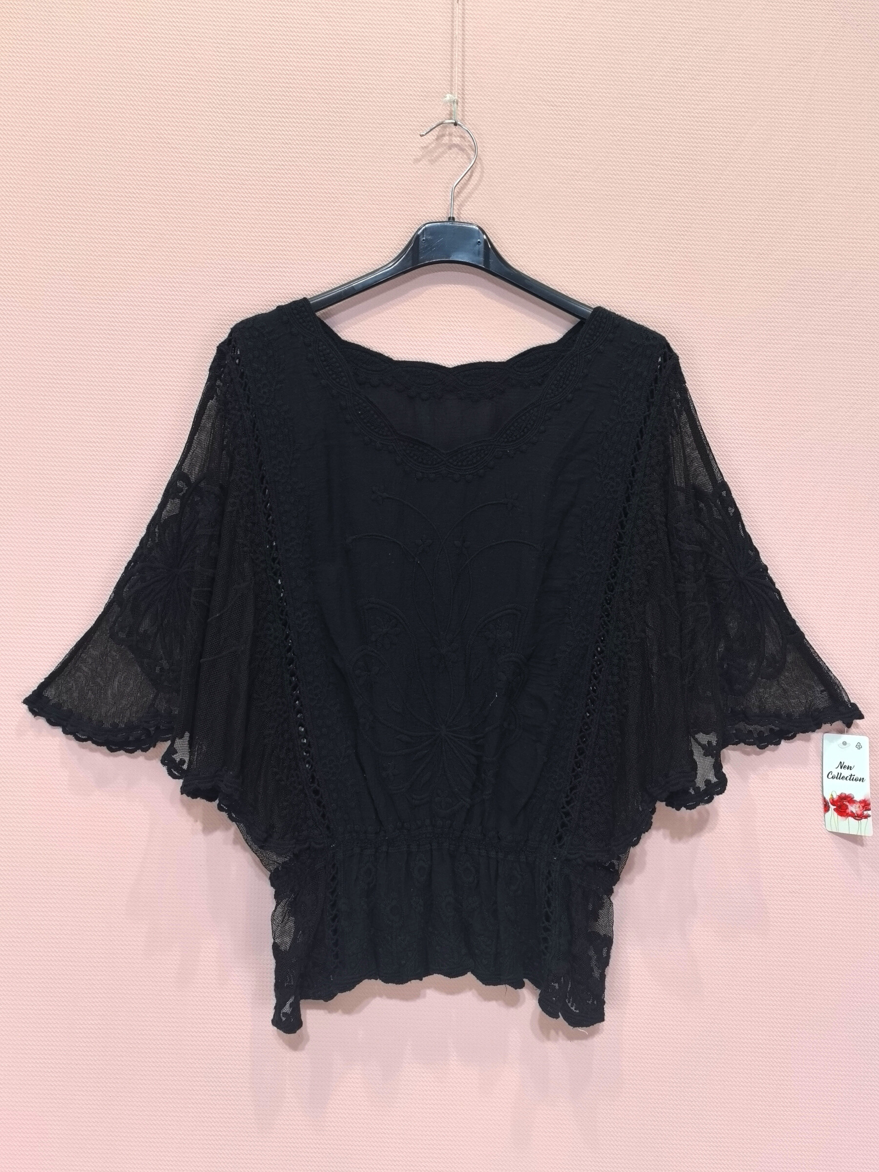 Wholesaler New Sunshine - Bat embroidered blouse