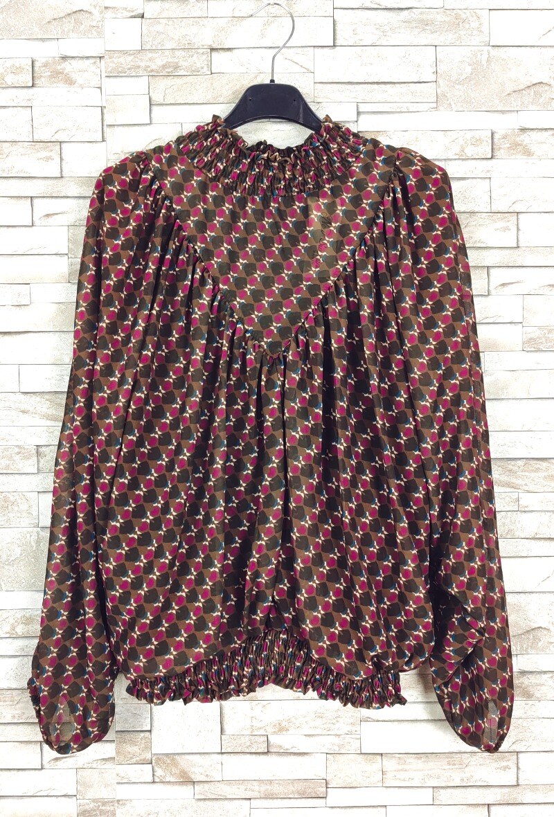 Grossiste New Sunshine - Blouse imprimé manche chauve souris