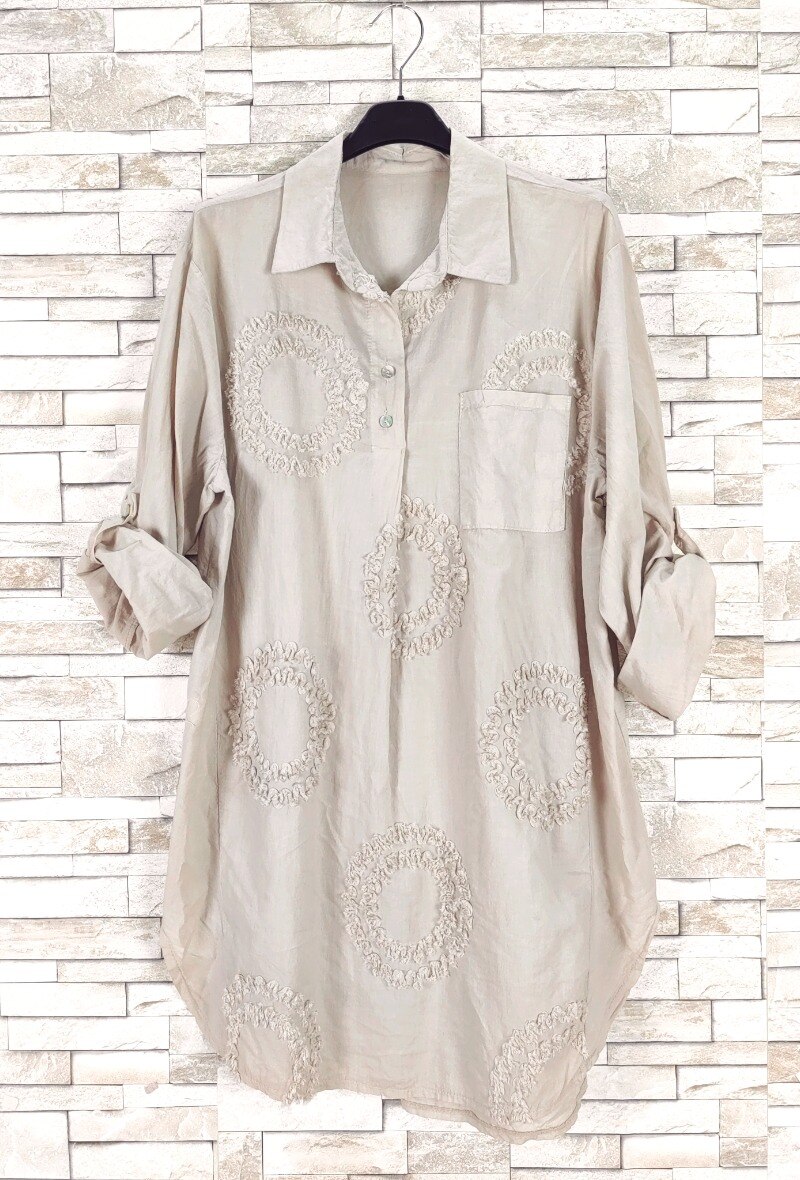Wholesaler New Sunshine - Long embroidered blouse