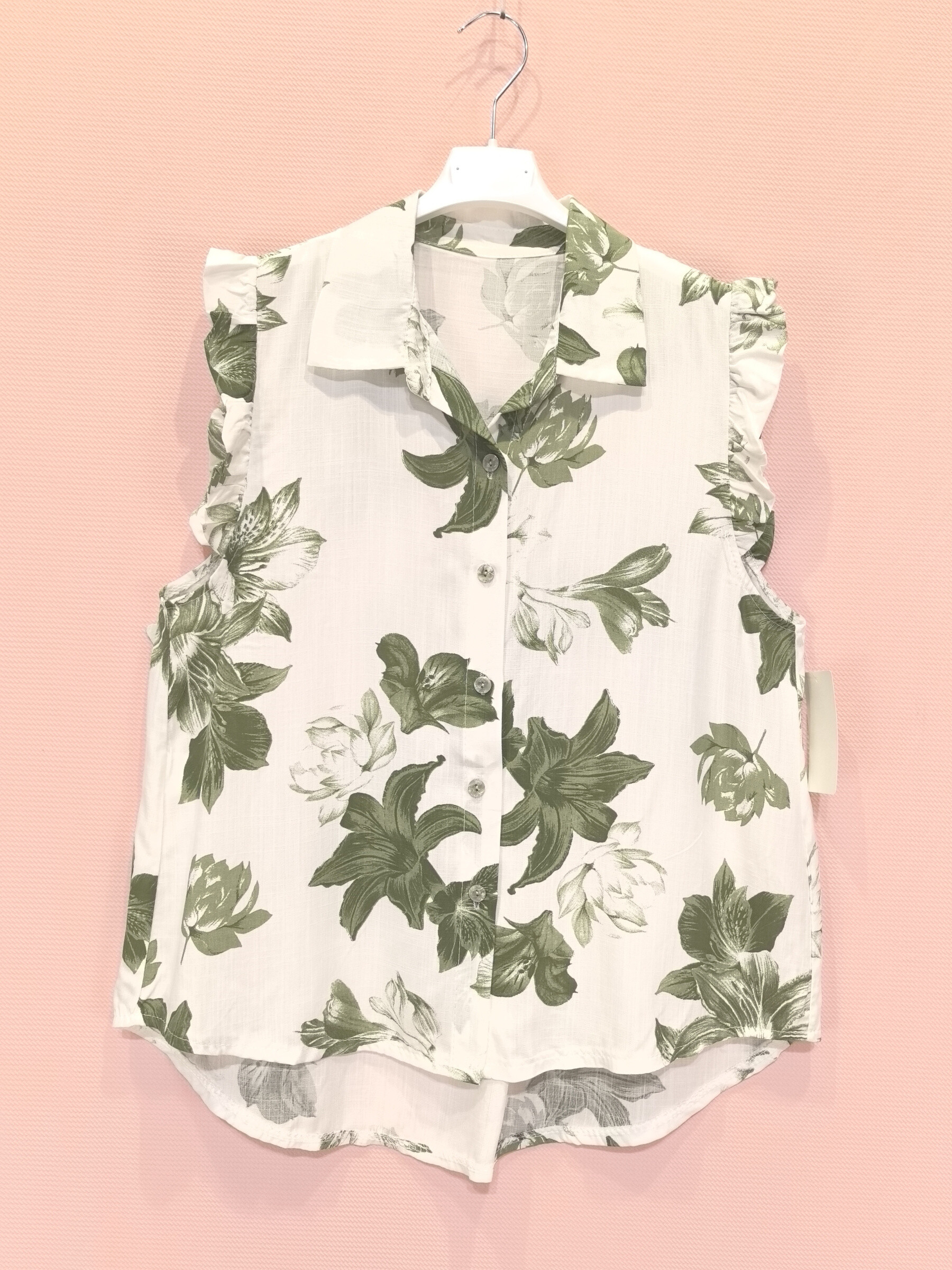 Grossiste New Sunshine - Chemise sans manches à imprimé floral