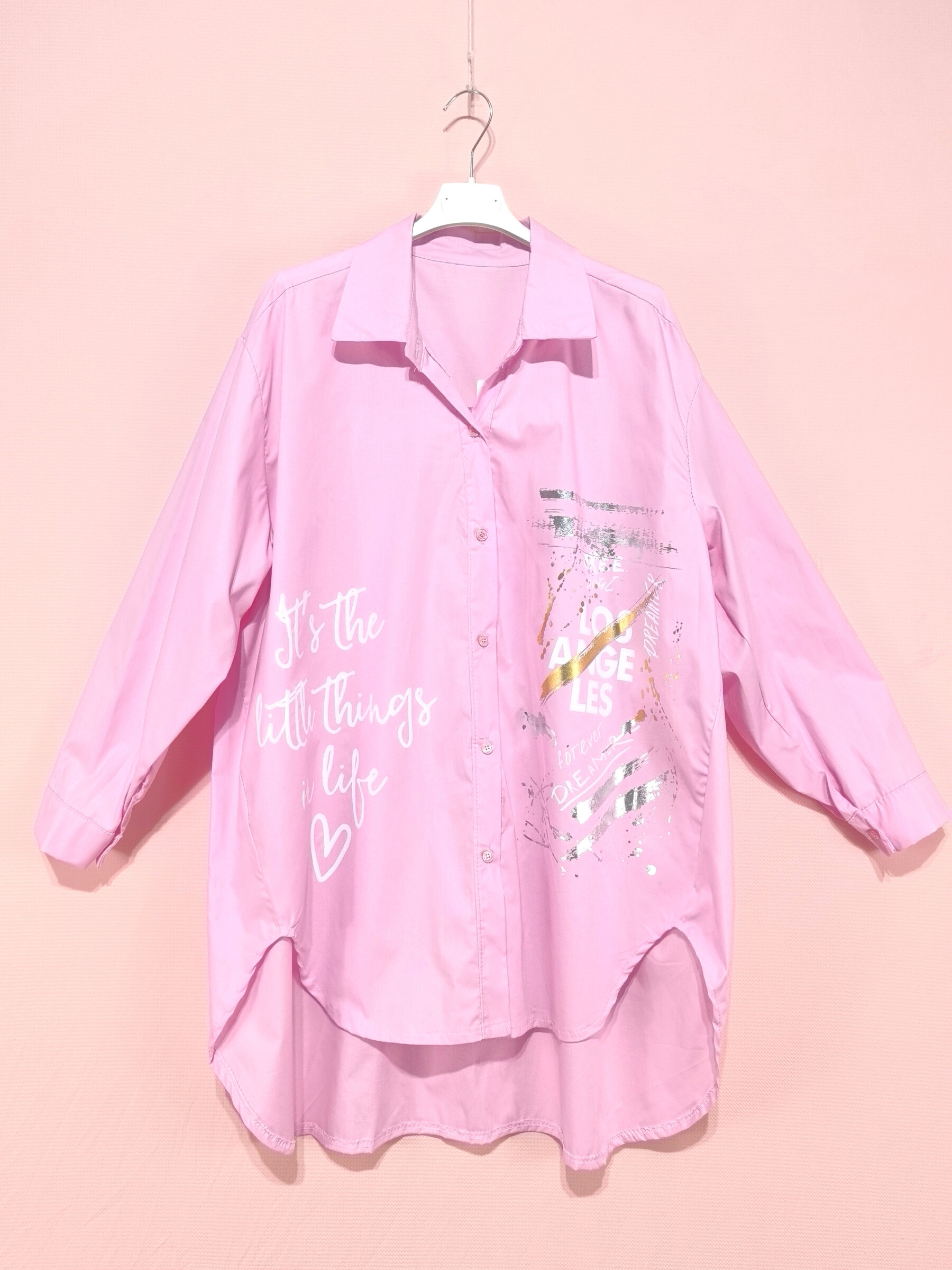 Grossiste New Sunshine - Chemise overzsize avec écriture
