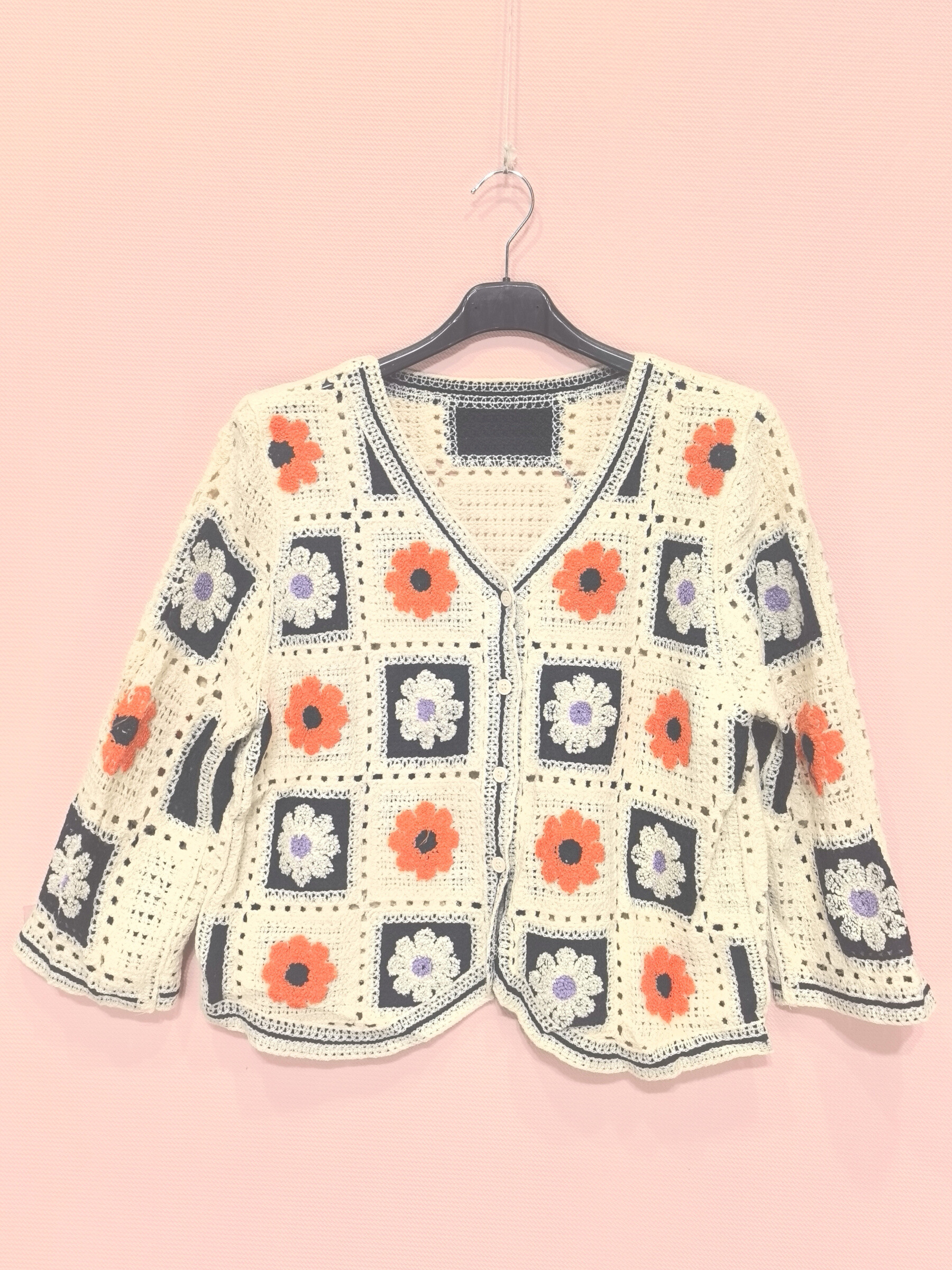 Mayorista New Sunshine - Chaleco de ganchillo “Flower Patch” Multicolor