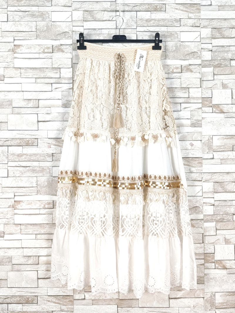 Grossiste New Sunshine - Jupe longue en dentelle