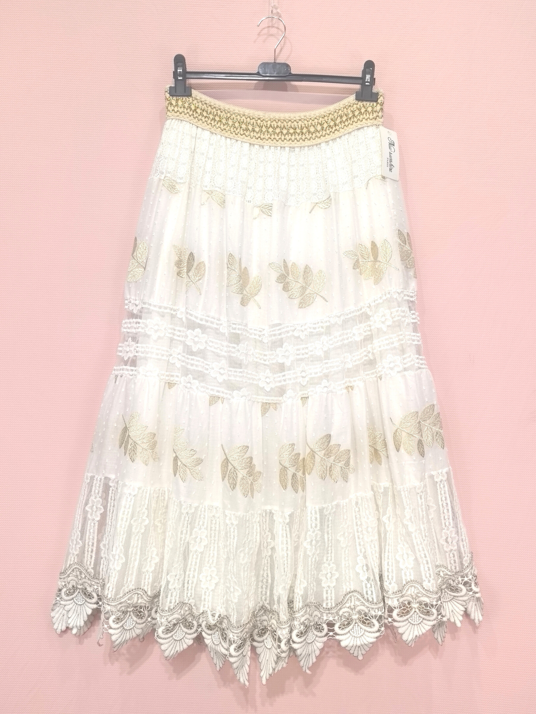 Grossiste New Sunshine - Jupe longue dentelle
