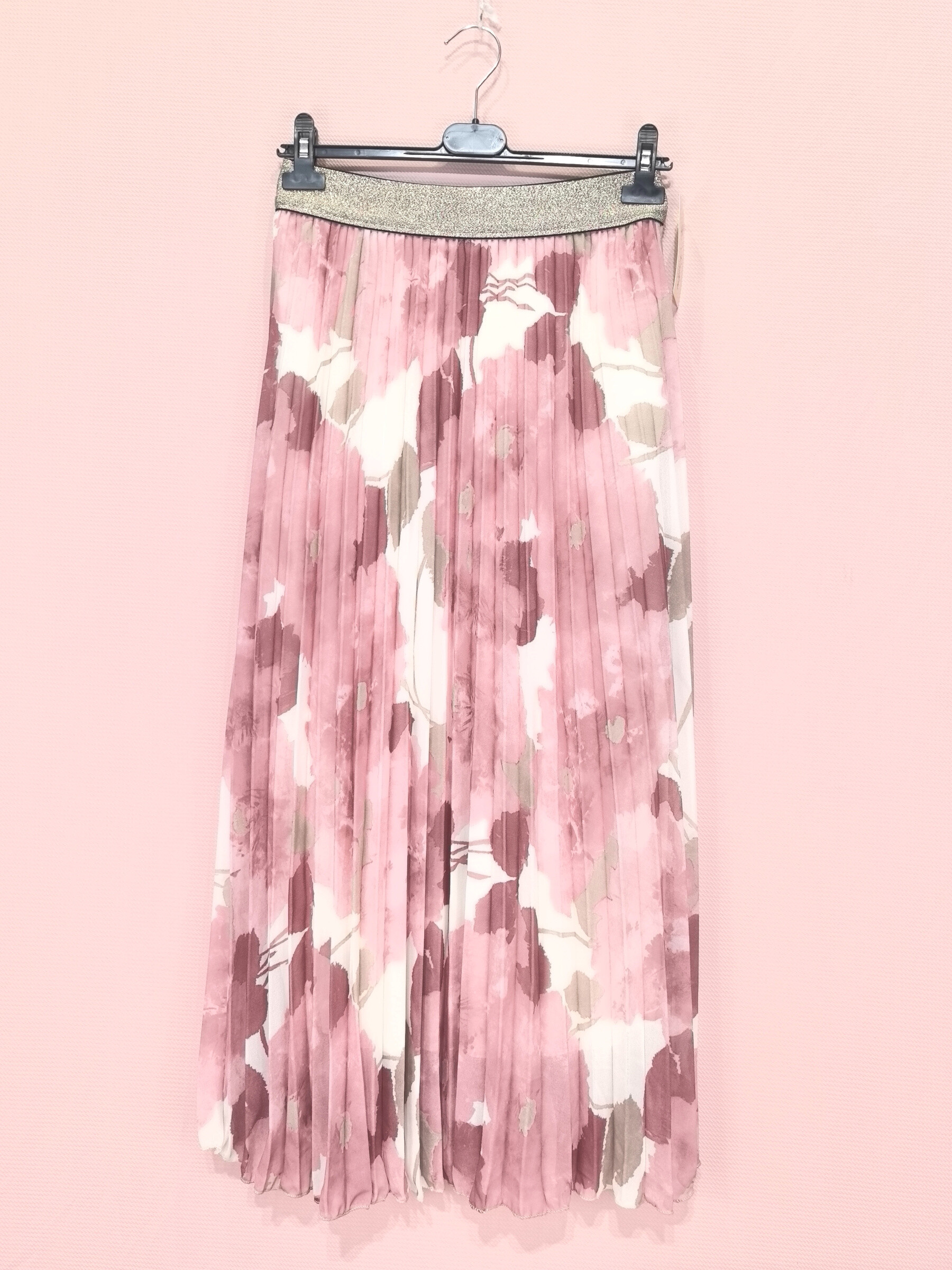Wholesaler New Sunshine - Long printed pleated skirt
