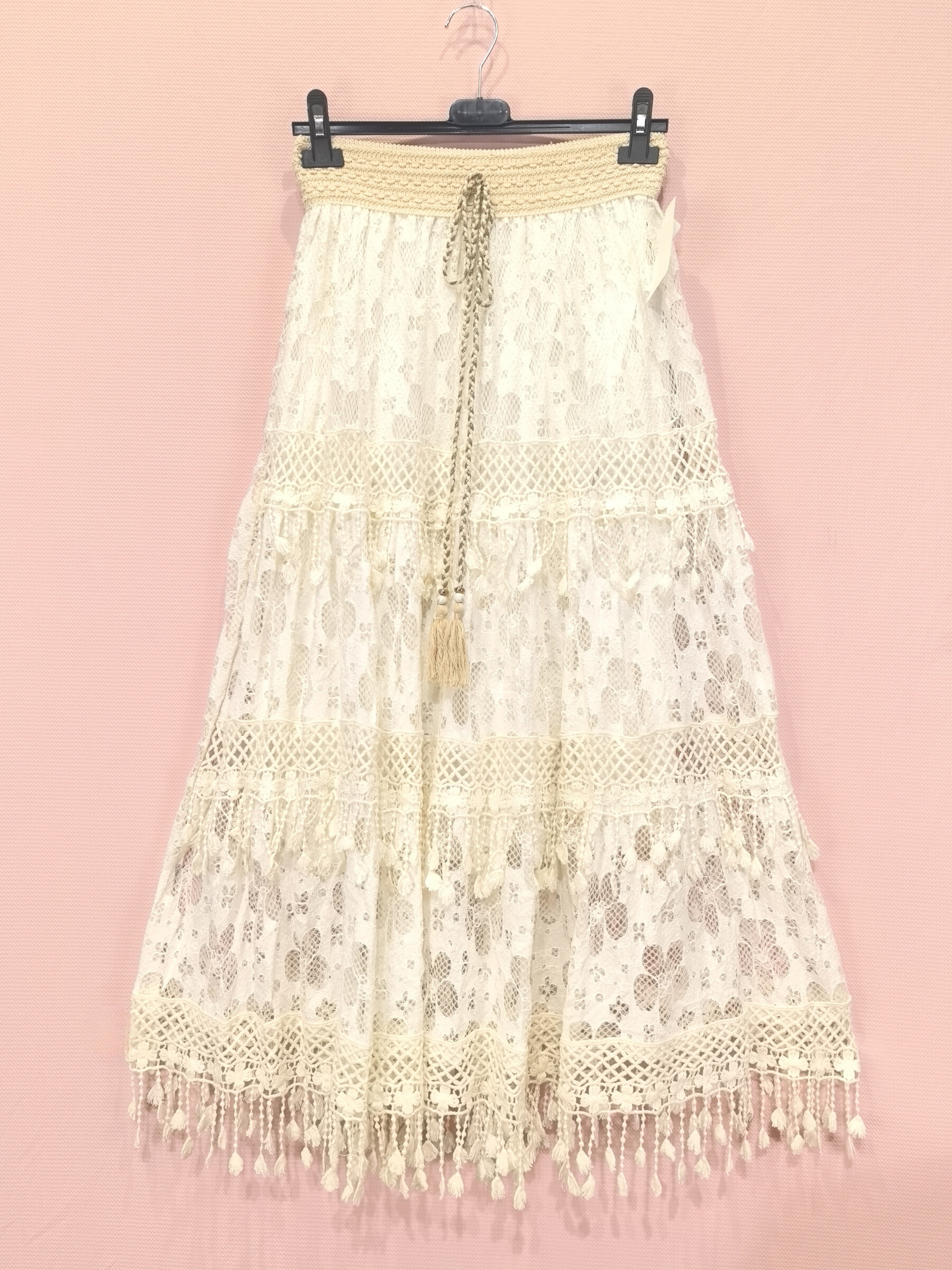 Wholesaler New Sunshine - Long lace skirt