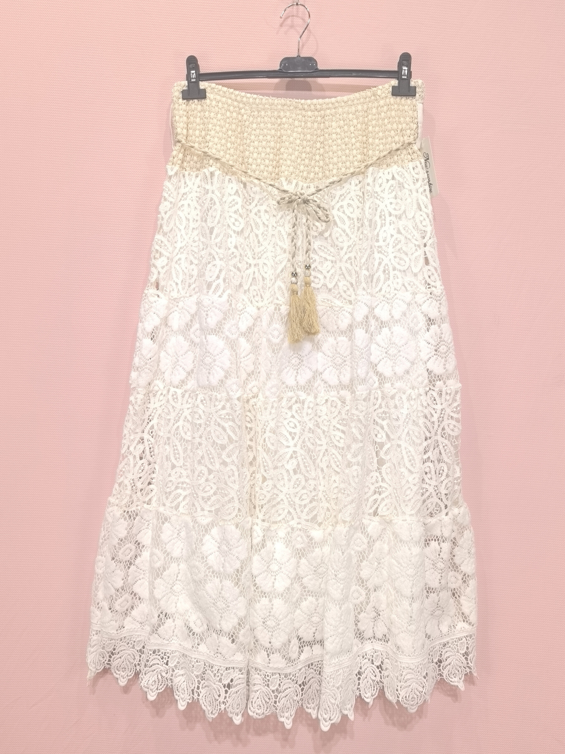 Wholesaler New Sunshine - Long lace skirt