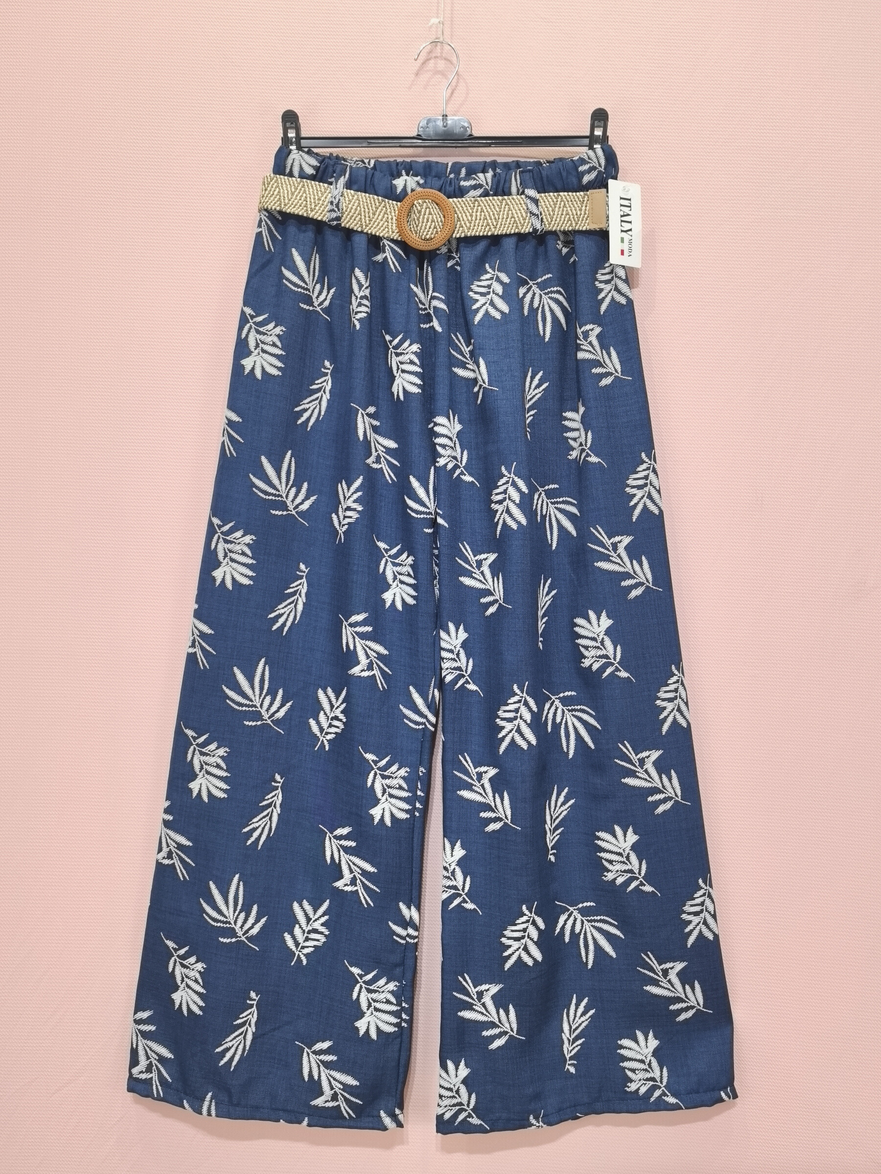 Grossiste New Sunshine - Pantalon ample imprimé avec ceinture