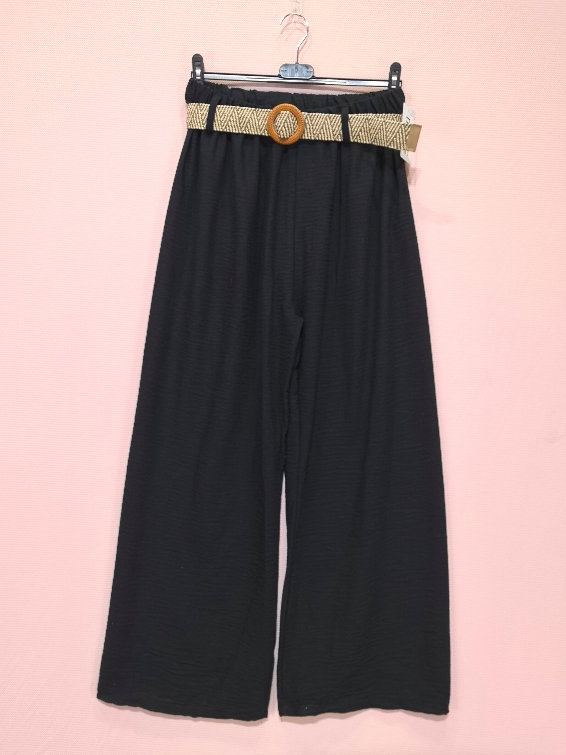 Mayorista New Sunshine - Amplios pantalones acampanados con cinturón