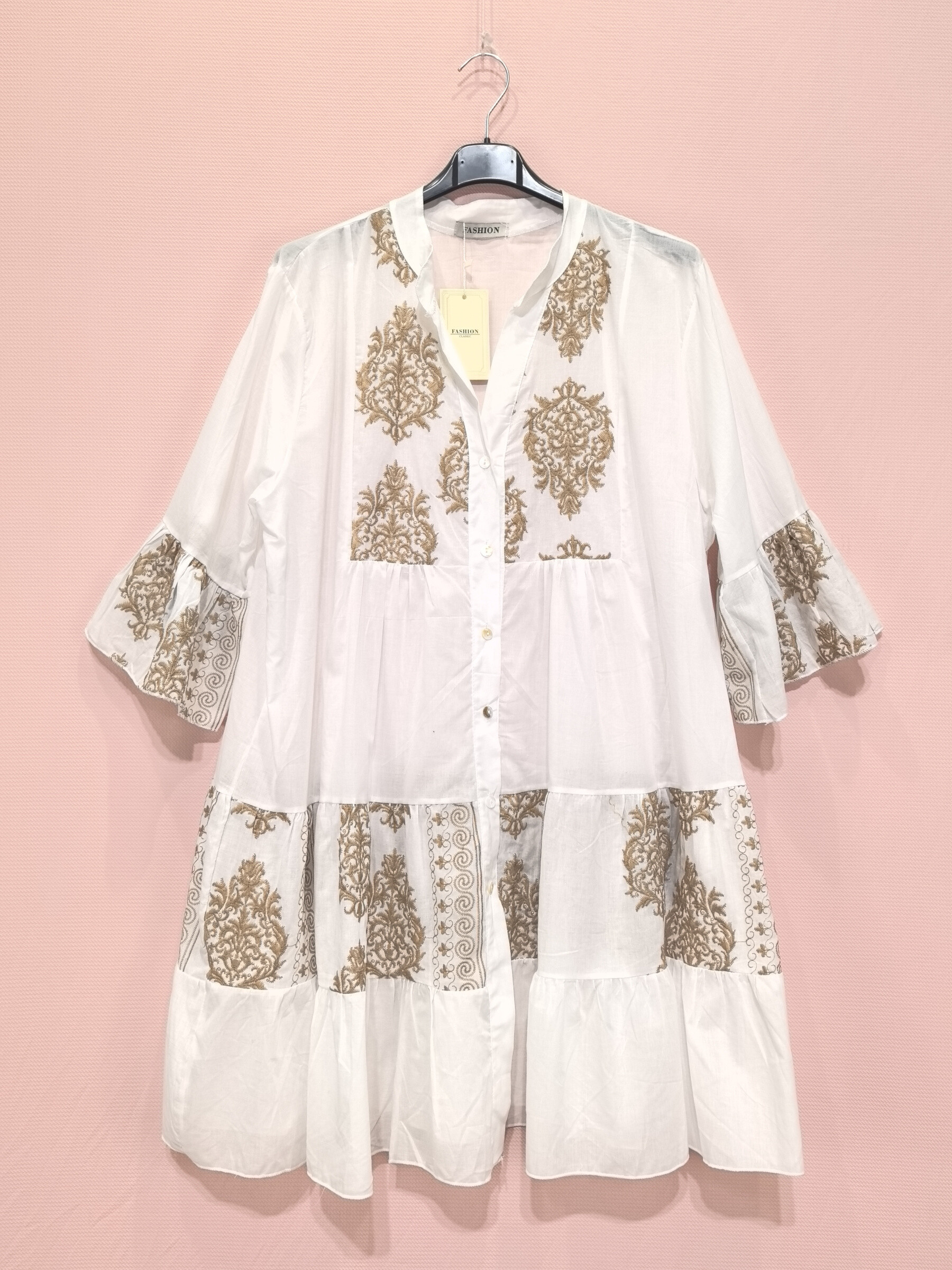 Grossiste New Sunshine - Robe chemise à motifs baroques