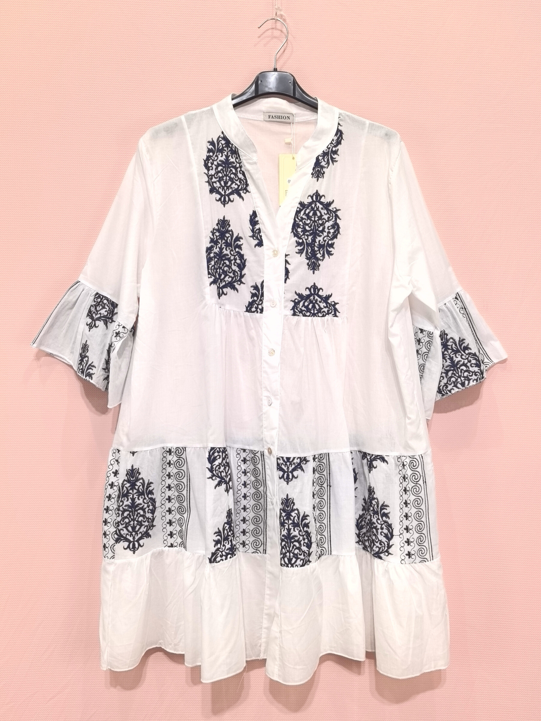 Wholesaler New Sunshine - Baroque patterned shirt dress