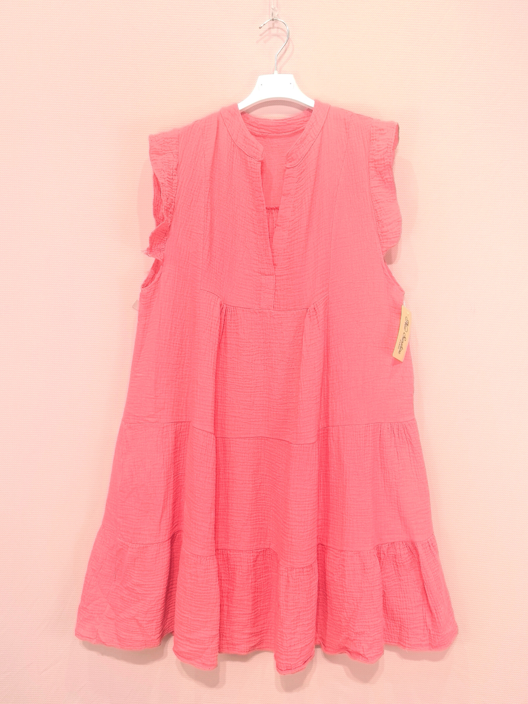 Großhändler New Sunshine - Weites Kleid mit Rüschen