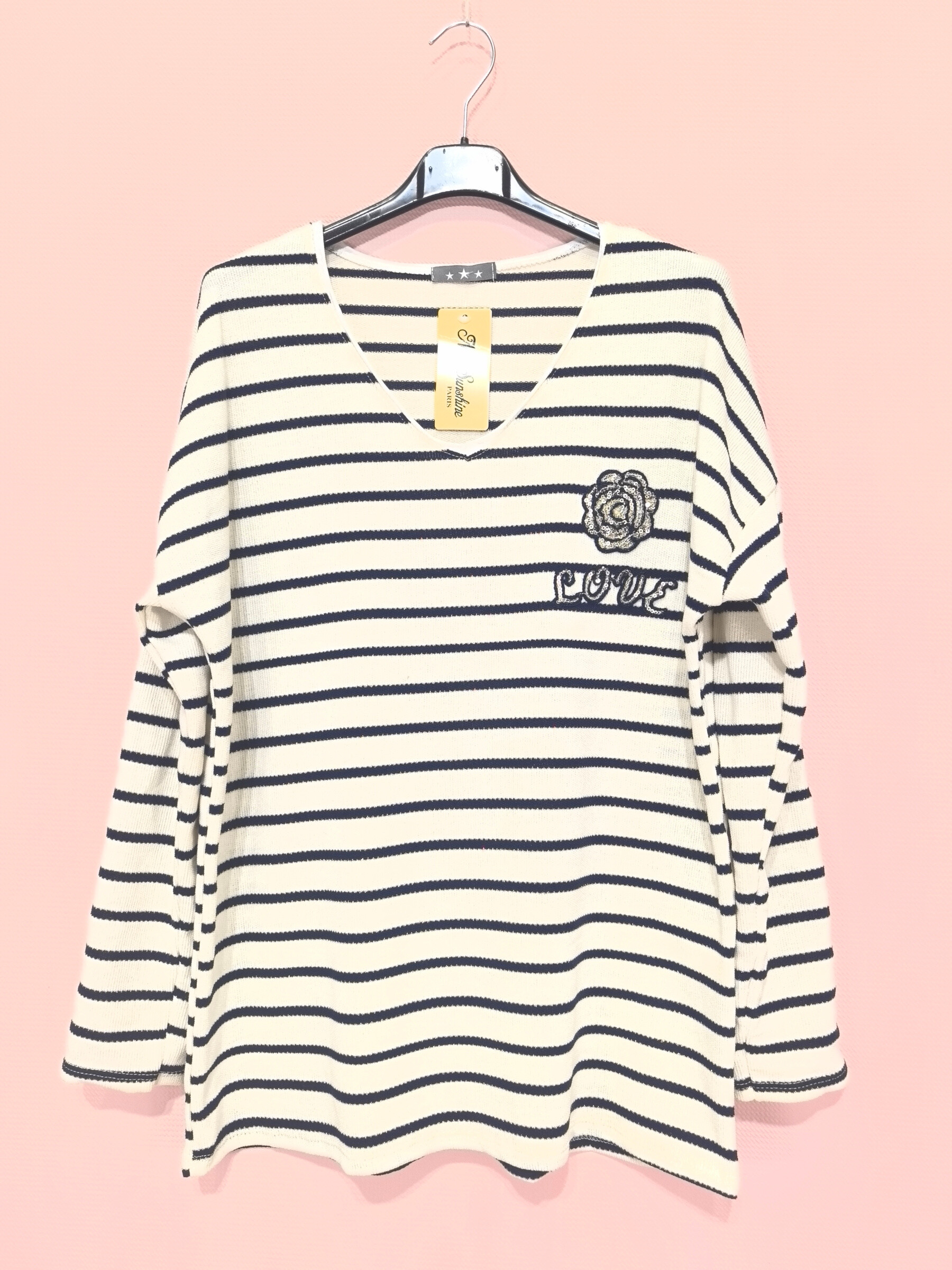 Wholesaler New Sunshine - Striped T-shirt Long sleeves