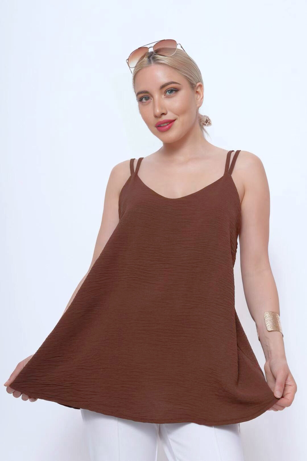 Wholesaler New Sunshine - Top with crossed back straps