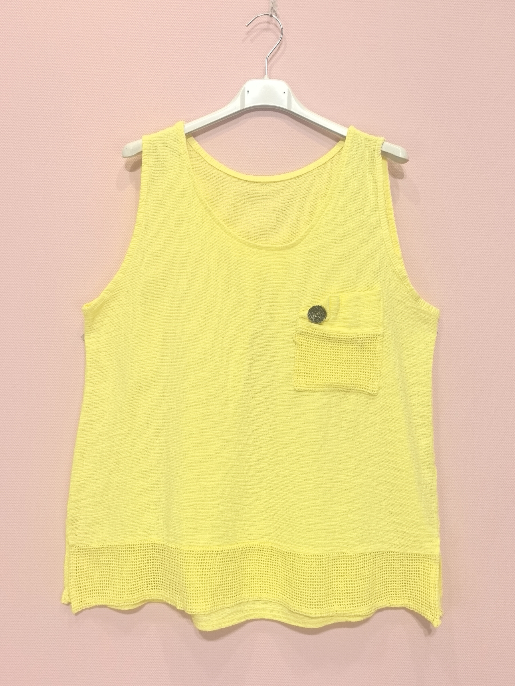 Grossista New Sunshine - Top con tasca applicata