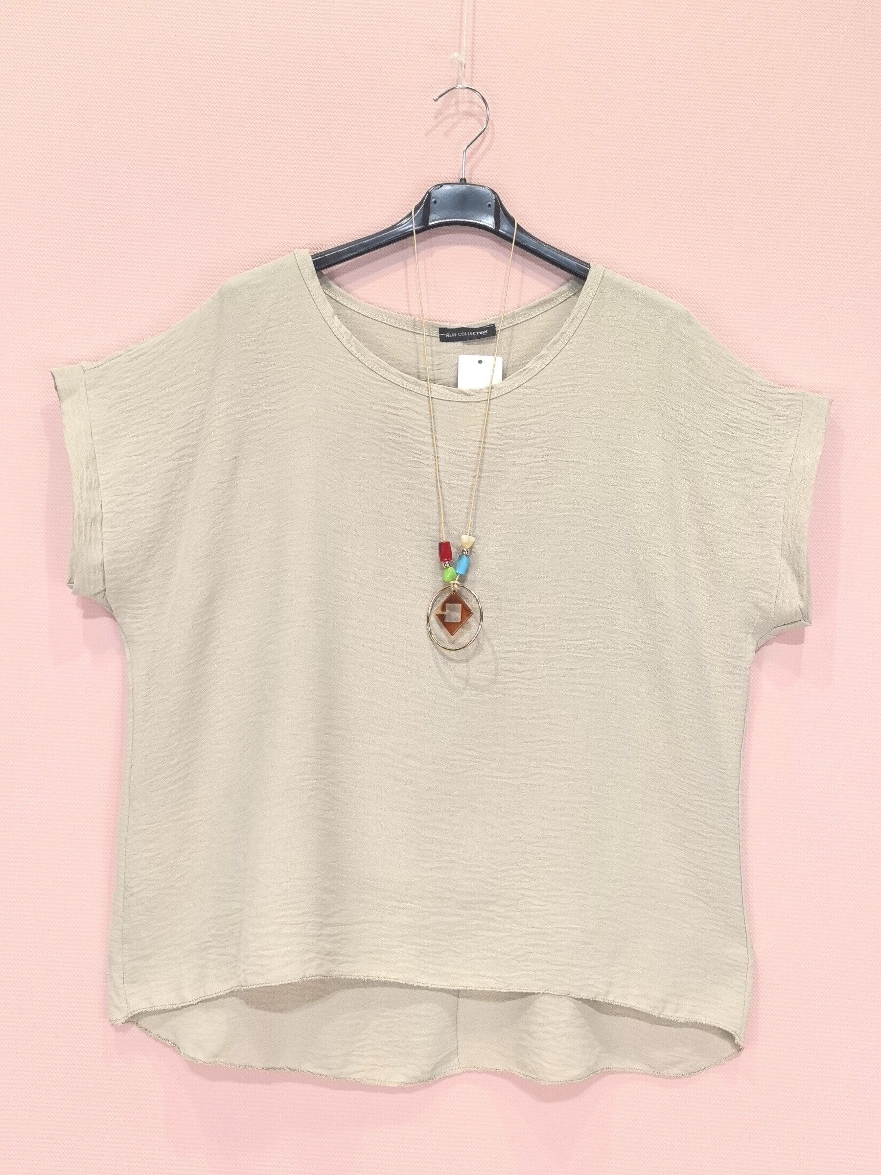 Wholesaler New Sunshine - Top oversize with buttons on the back