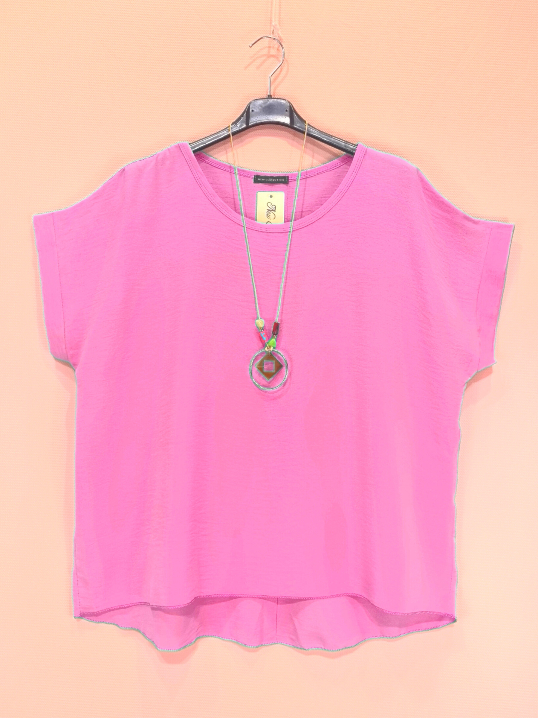 Wholesaler New Sunshine - Top oversize with buttons on the back