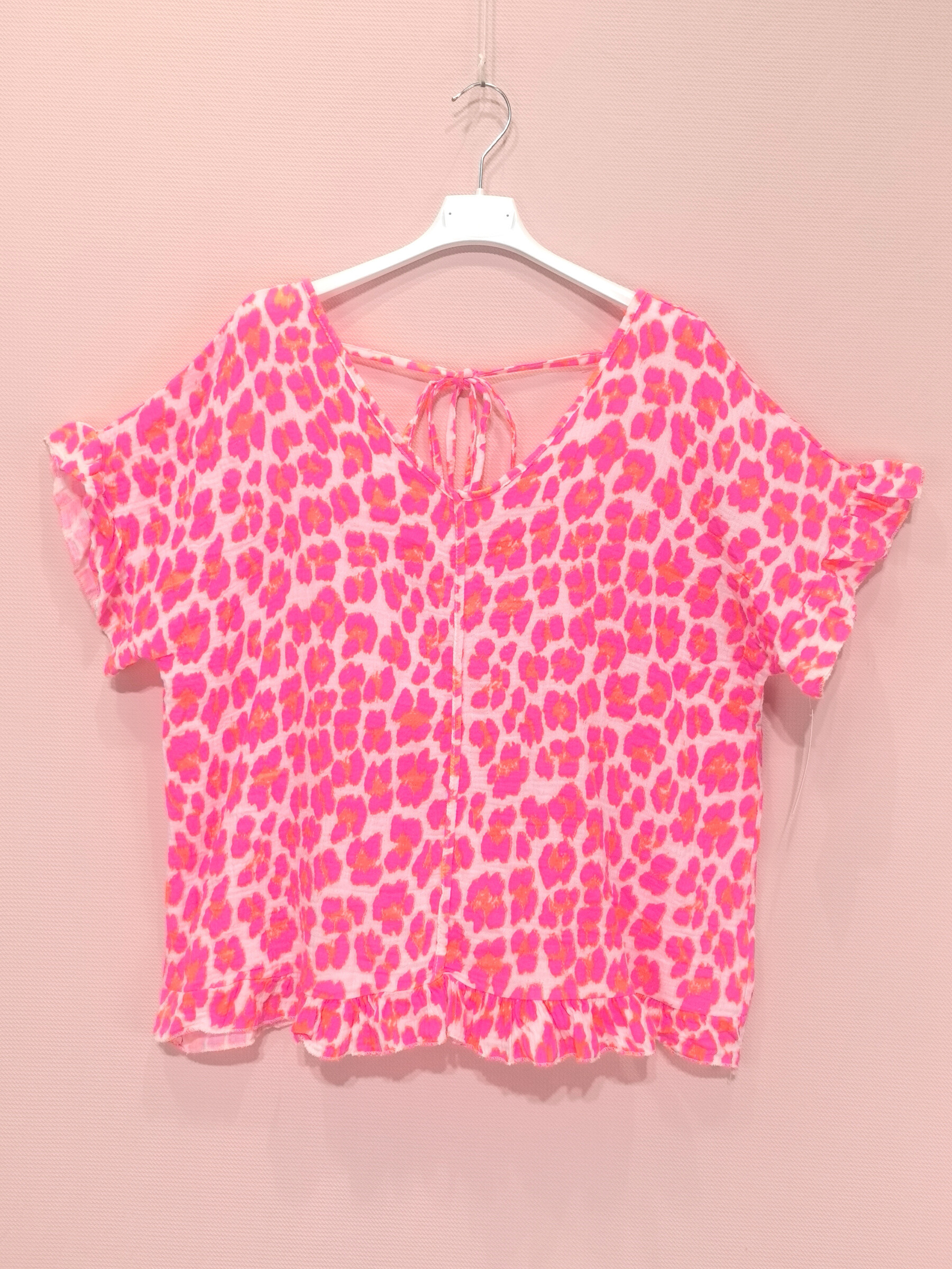 Wholesaler New Sunshine - Fluo leopard print top