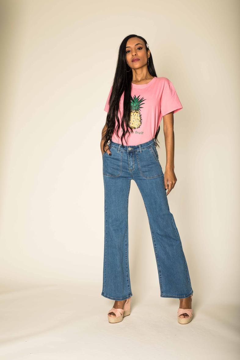 Grossista Nina Carter - Jeans a zampa d'elefante