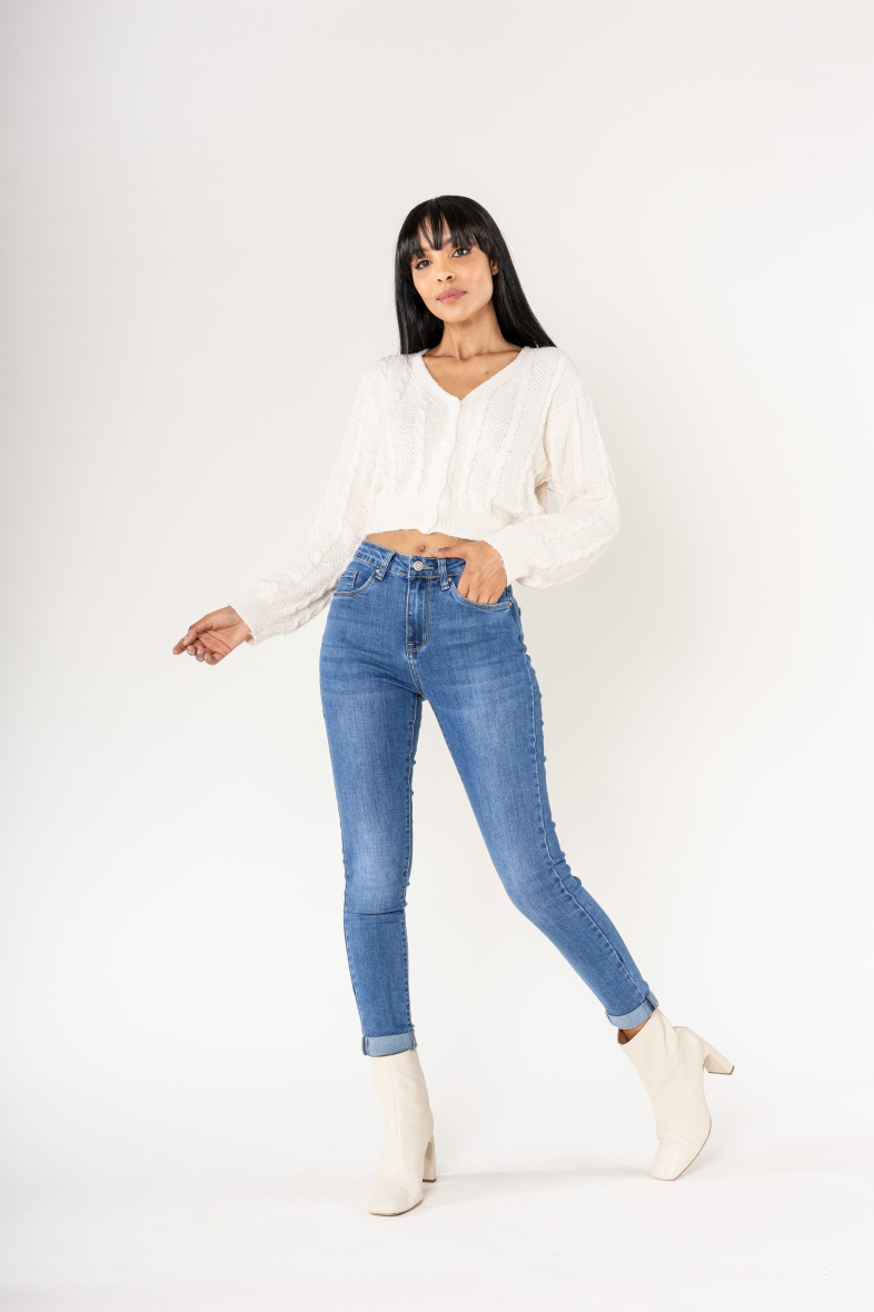 Wholesaler Nina Carter - Daisy embroidery jeans