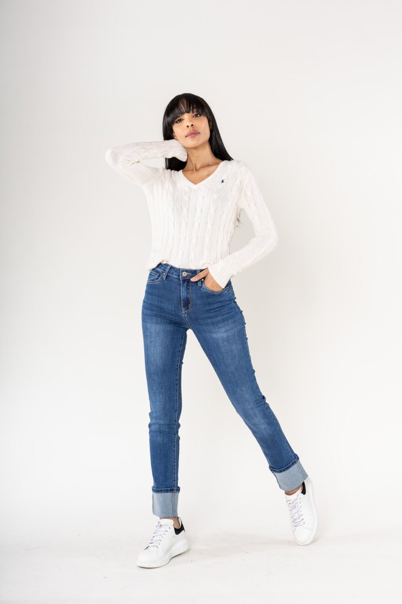 Grossista Nina Carter - Jeans con polsini larghi