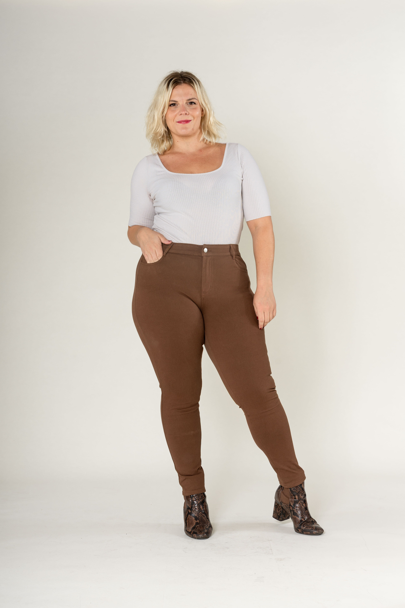 Wholesaler Nina Carter - Stretch leggings with zipper